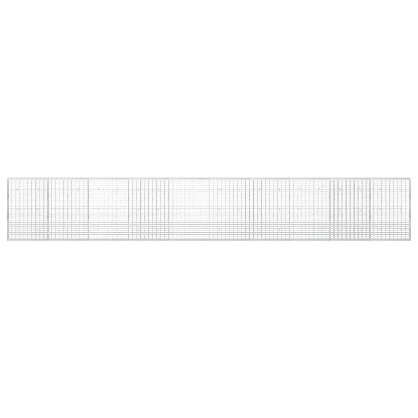 vidaXL Γκαμπιόν με σύρμα 5 mm και πλέγμα 5x10 cm 1000x30x150 εκ.