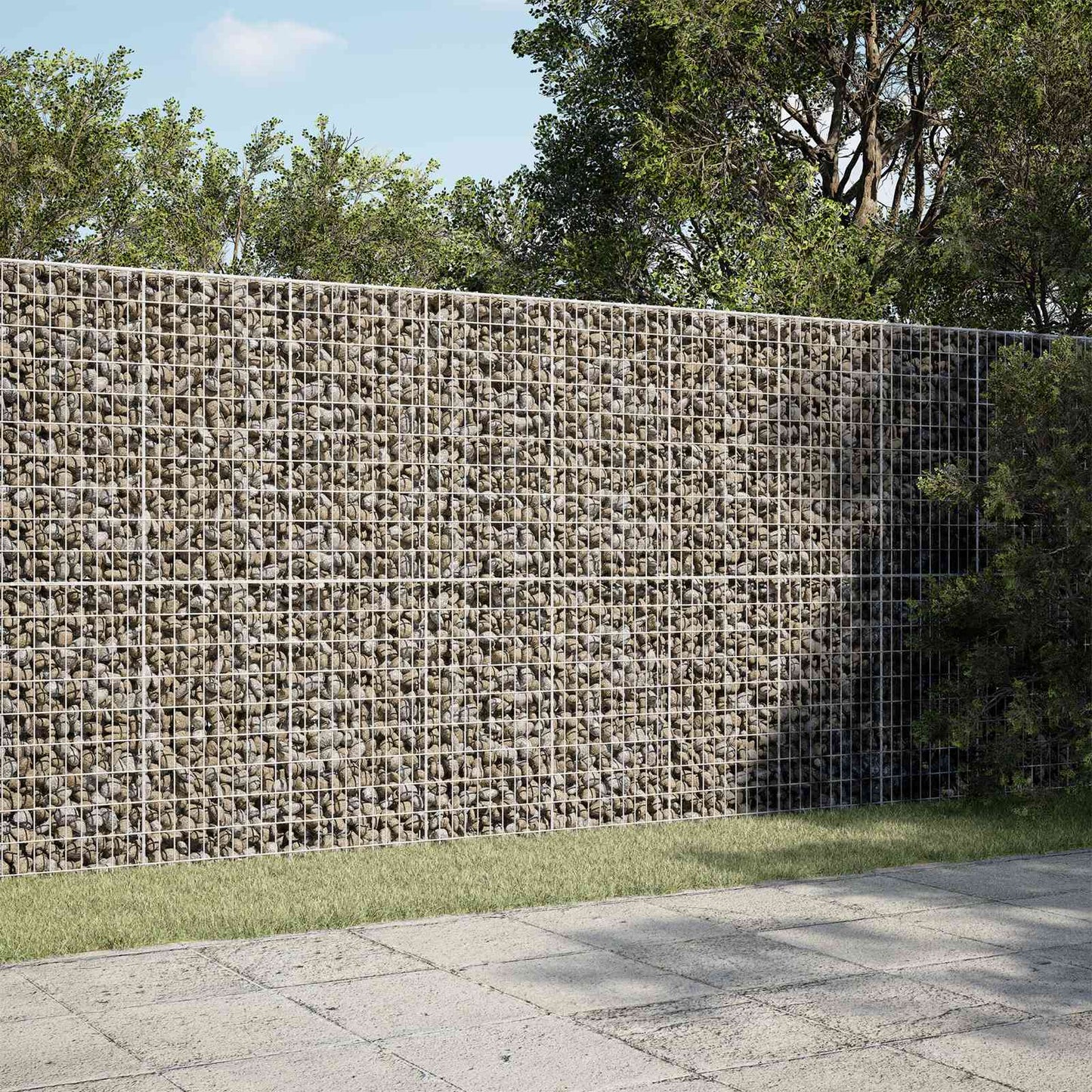 vidaXL Γκαμπιόν με σύρμα 5 mm και πλέγμα 5x10 cm 300x30x200 εκ