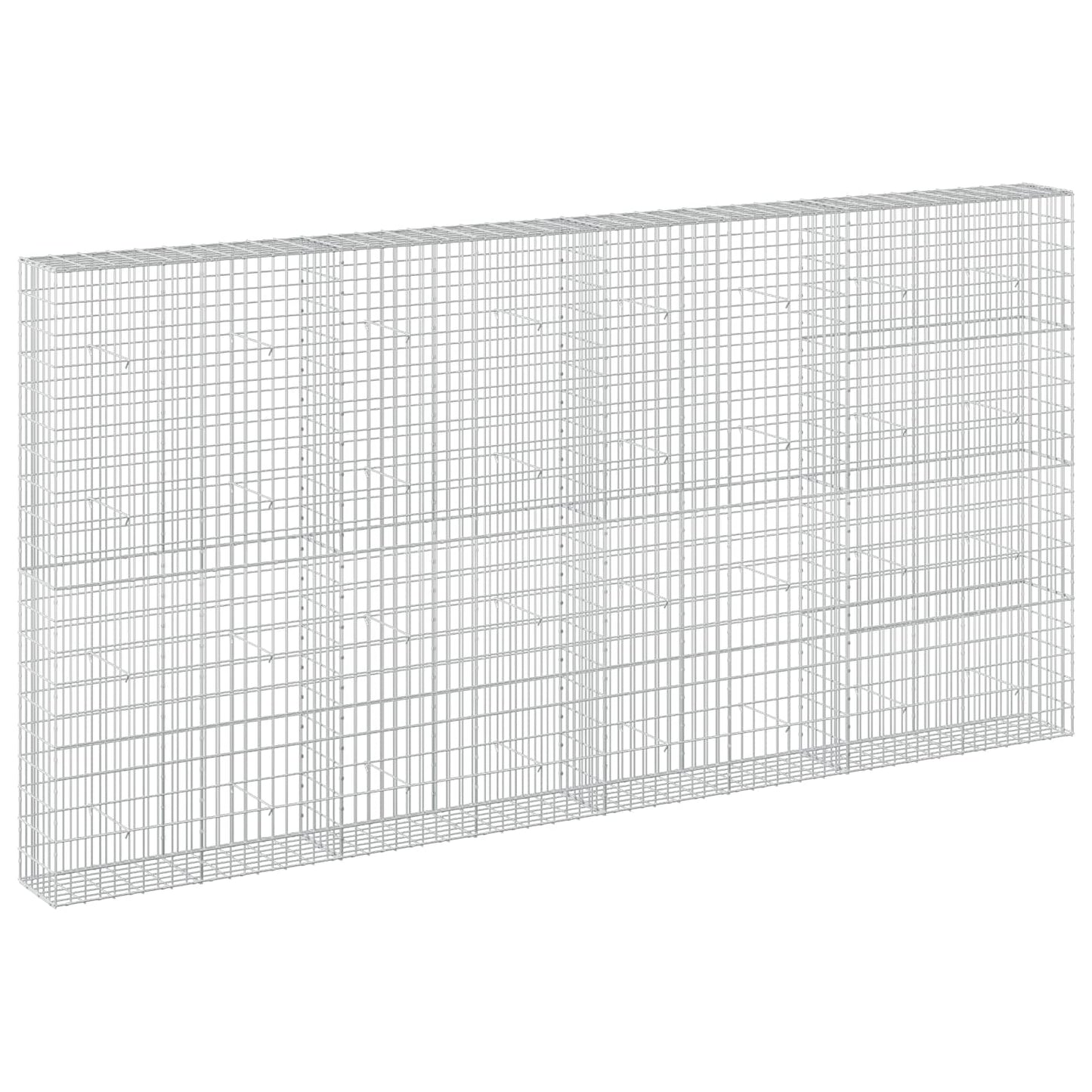 vidaXL Γκαμπιόν με σύρμα 5 mm και πλέγμα 5x10 cm 400x30x200 εκ