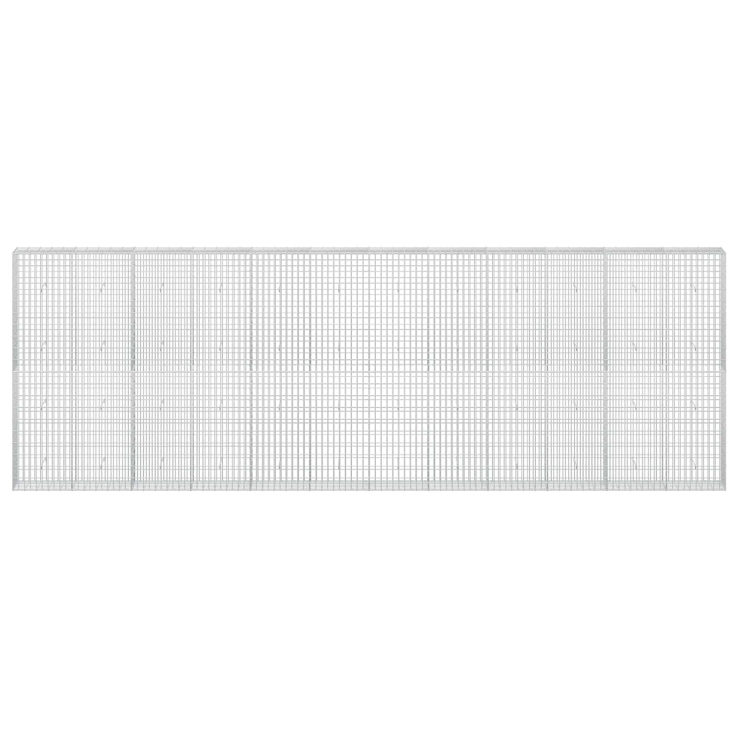 vidaXL Γκαμπιόν με σύρμα 5 mm και πλέγμα 5x10 cm 600x30x200 εκ