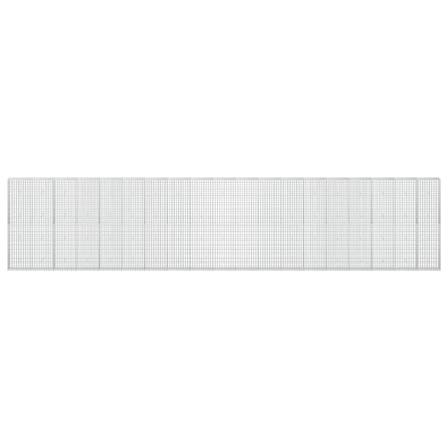 vidaXL Γκαμπιόν με σύρμα 5 mm και πλέγμα 5x10 cm 950x30x200 εκ