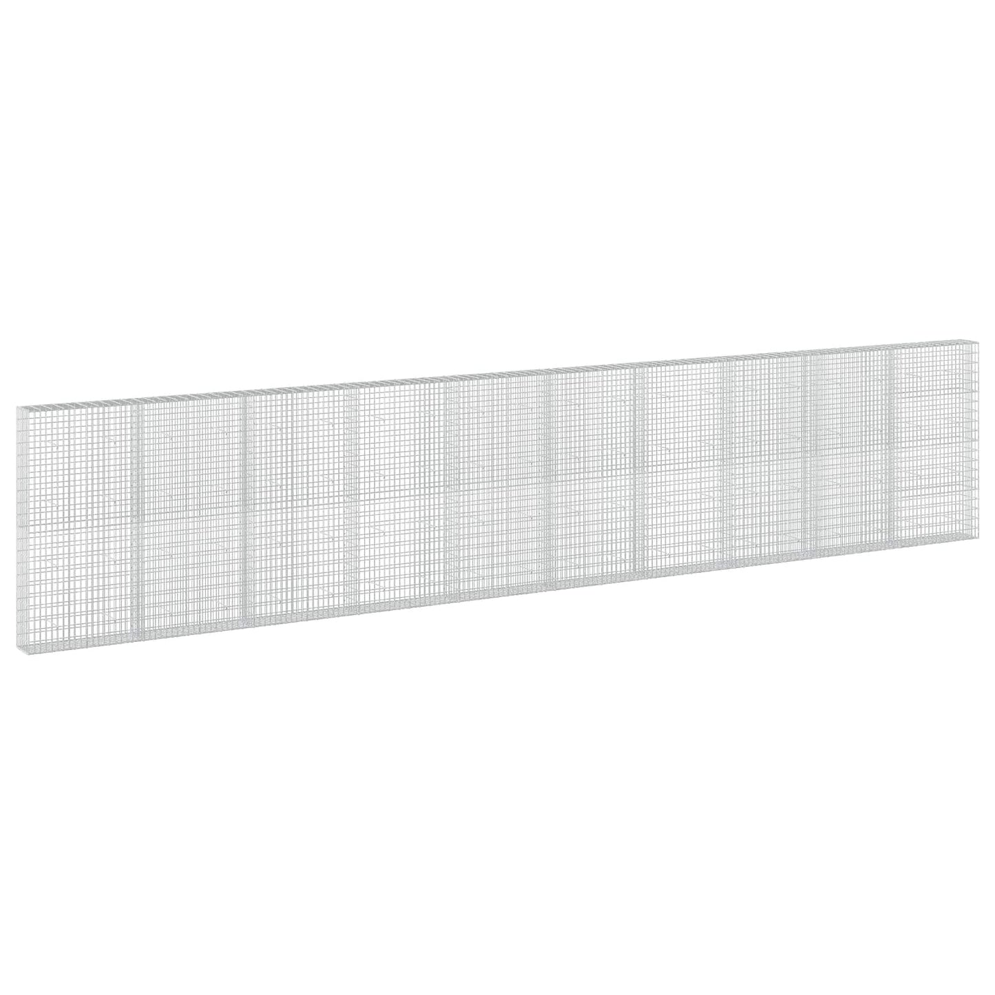 vidaXL Γκαμπιόν με σύρμα 5 mm και πλέγμα 5x10 cm 1000x30x200 εκ