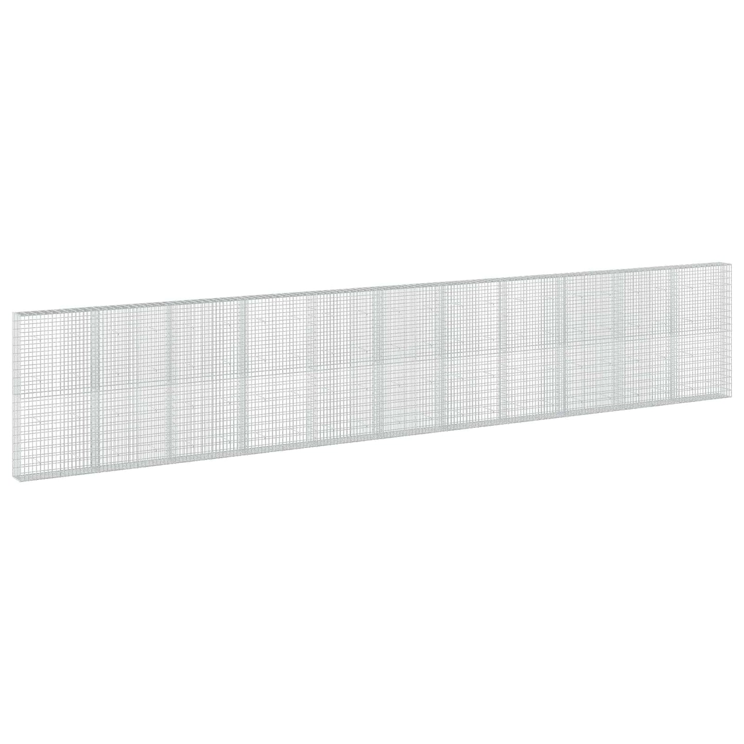 vidaXL Γκαμπιόν με σύρμα 5 mm και πλέγμα 5x10 cm 1100x30x200 εκ