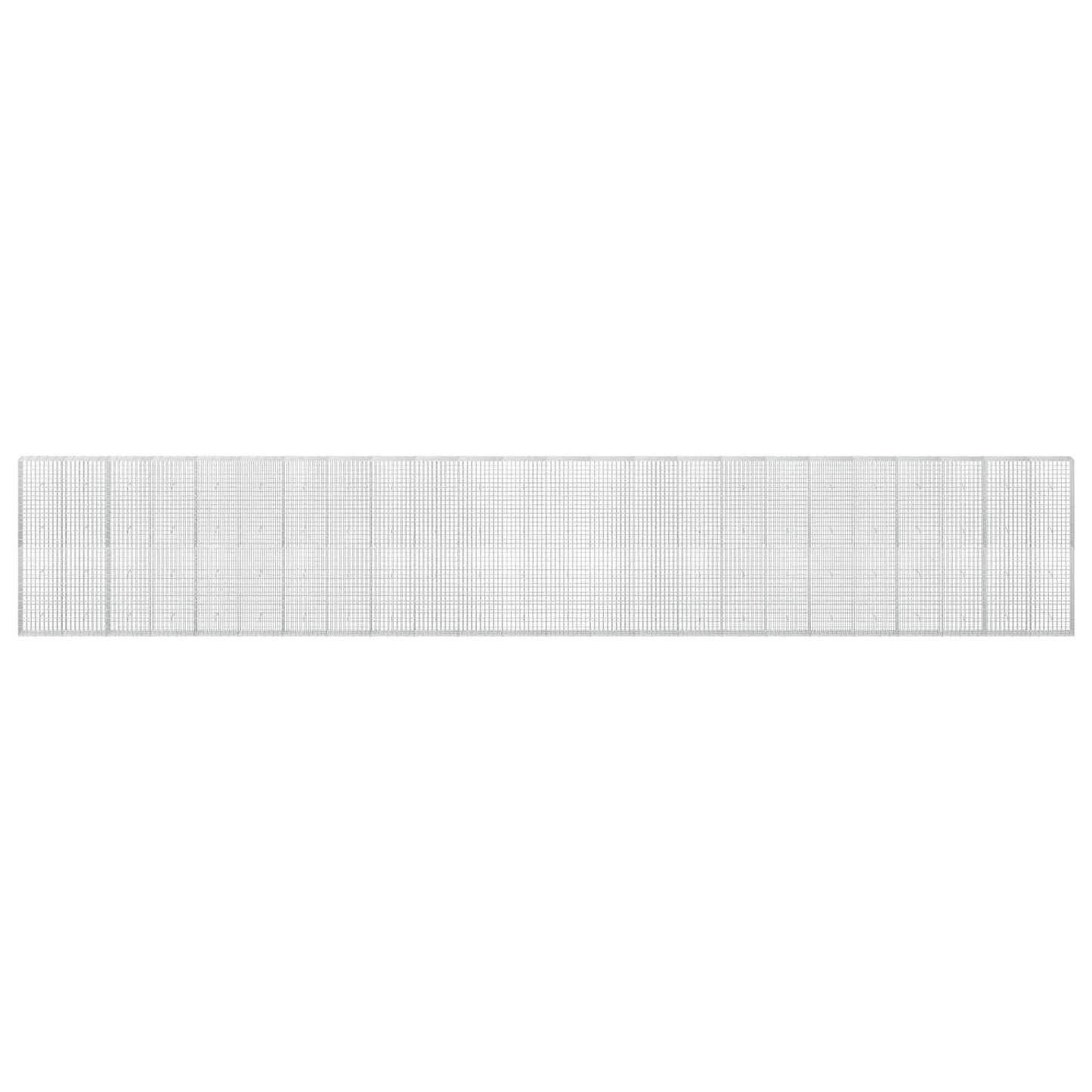 vidaXL Γκαμπιόν με σύρμα 5 mm και πλέγμα 5x10 cm 1200x30x200 εκ