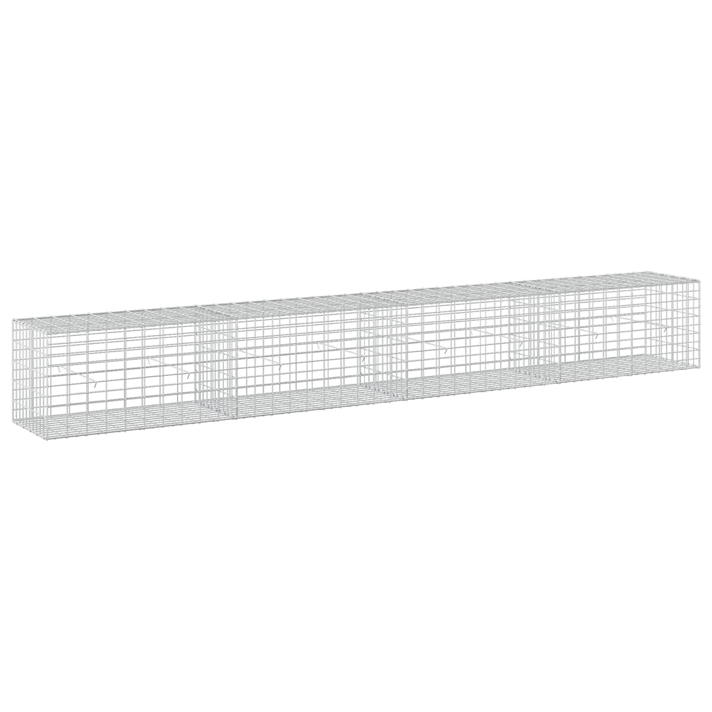 vidaXL Γκαμπιόν με σύρμα 5 mm και πλέγμα 5x10 cm 400x50x50 εκ