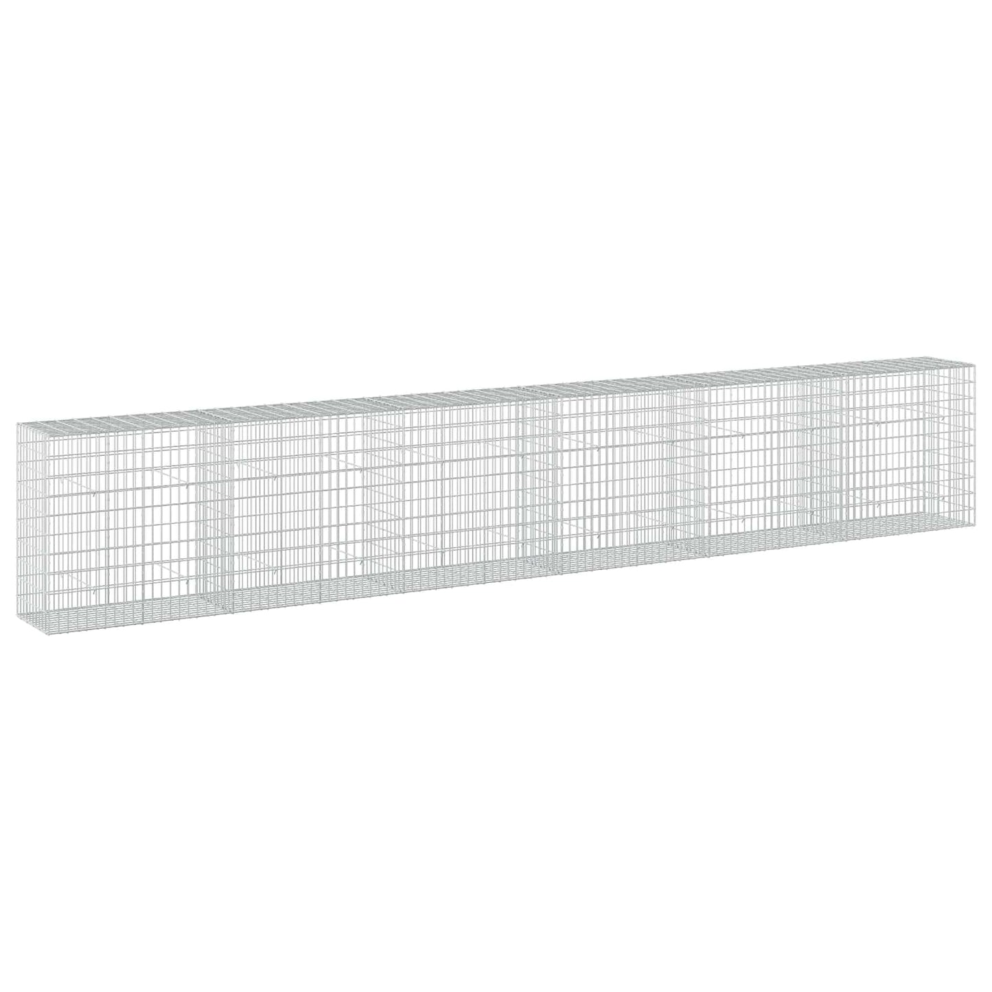 vidaXL Γκαμπιόν με σύρμα 5 mm και πλέγμα 5x10 cm 600x50x100 εκ