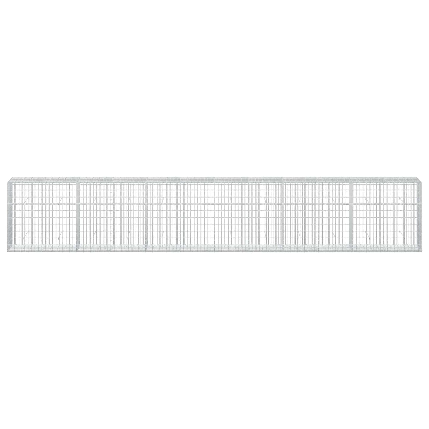 vidaXL Γκαμπιόν με σύρμα 5 mm και πλέγμα 5x10 cm 600x50x100 εκ