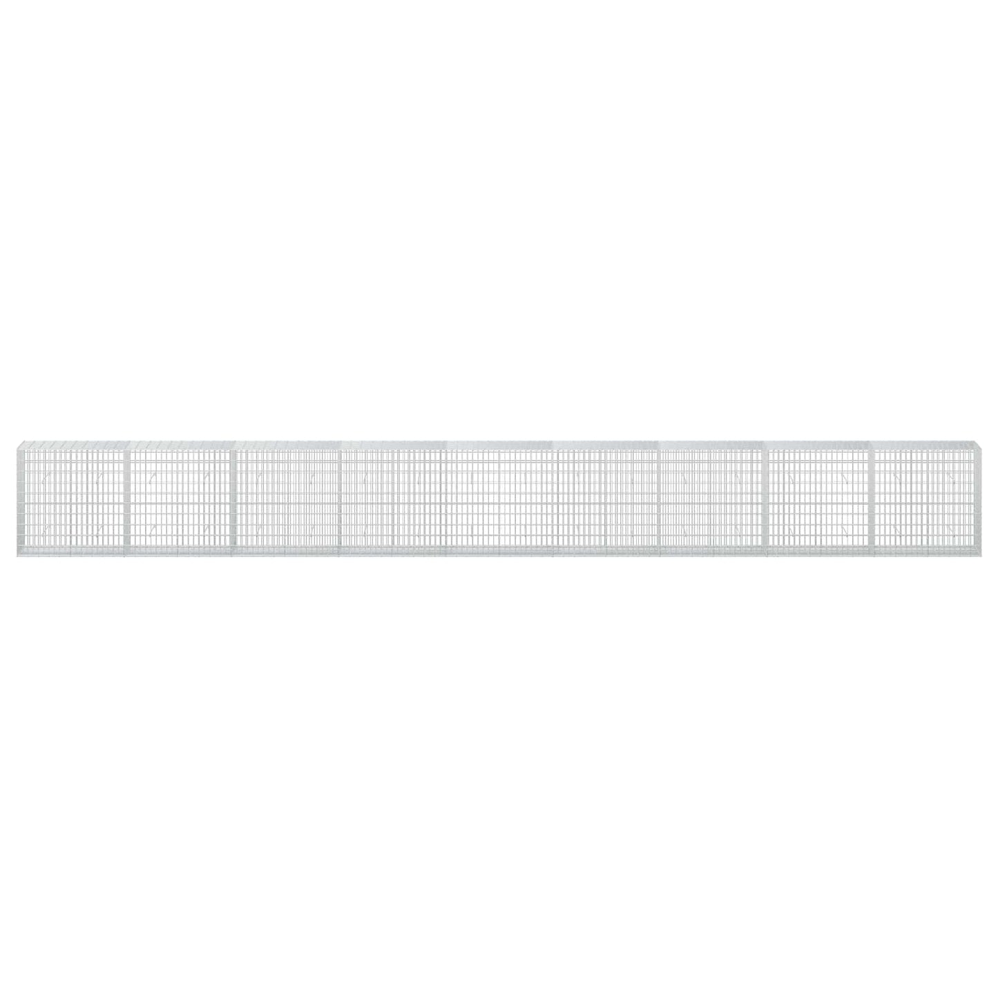 vidaXL Γκαμπιόν με σύρμα 5 mm και πλέγμα 5x10 cm 900x50x100 εκ