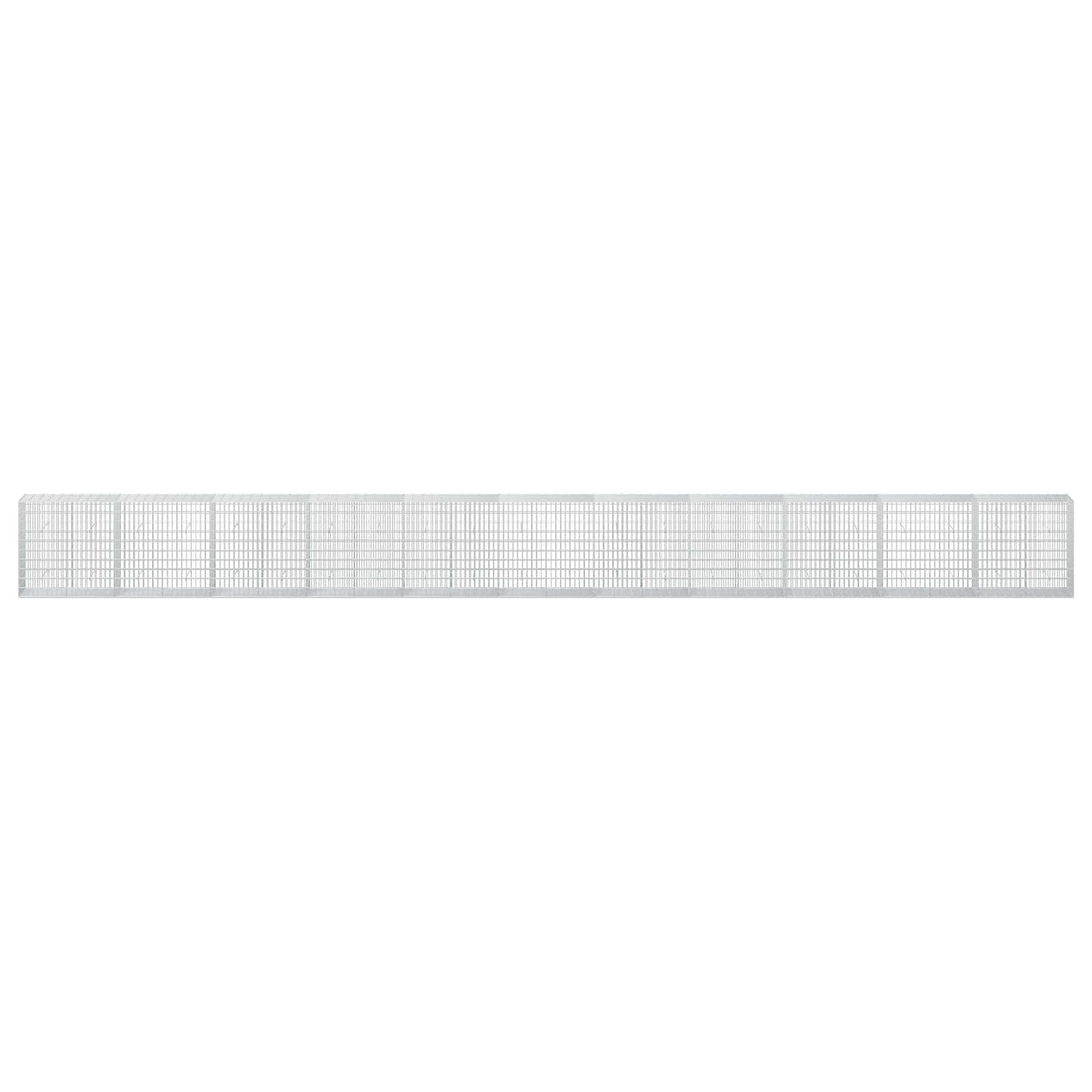 vidaXL Γκαμπιόν με σύρμα 5 mm και πλέγμα 5x10 cm 1100x50x100 εκ.
