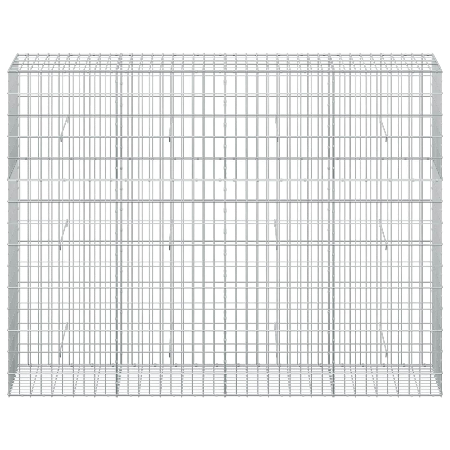 vidaXL Γκαμπιόν με σύρμα 5 mm και πλέγμα 5x10 cm 200x50x150 εκ