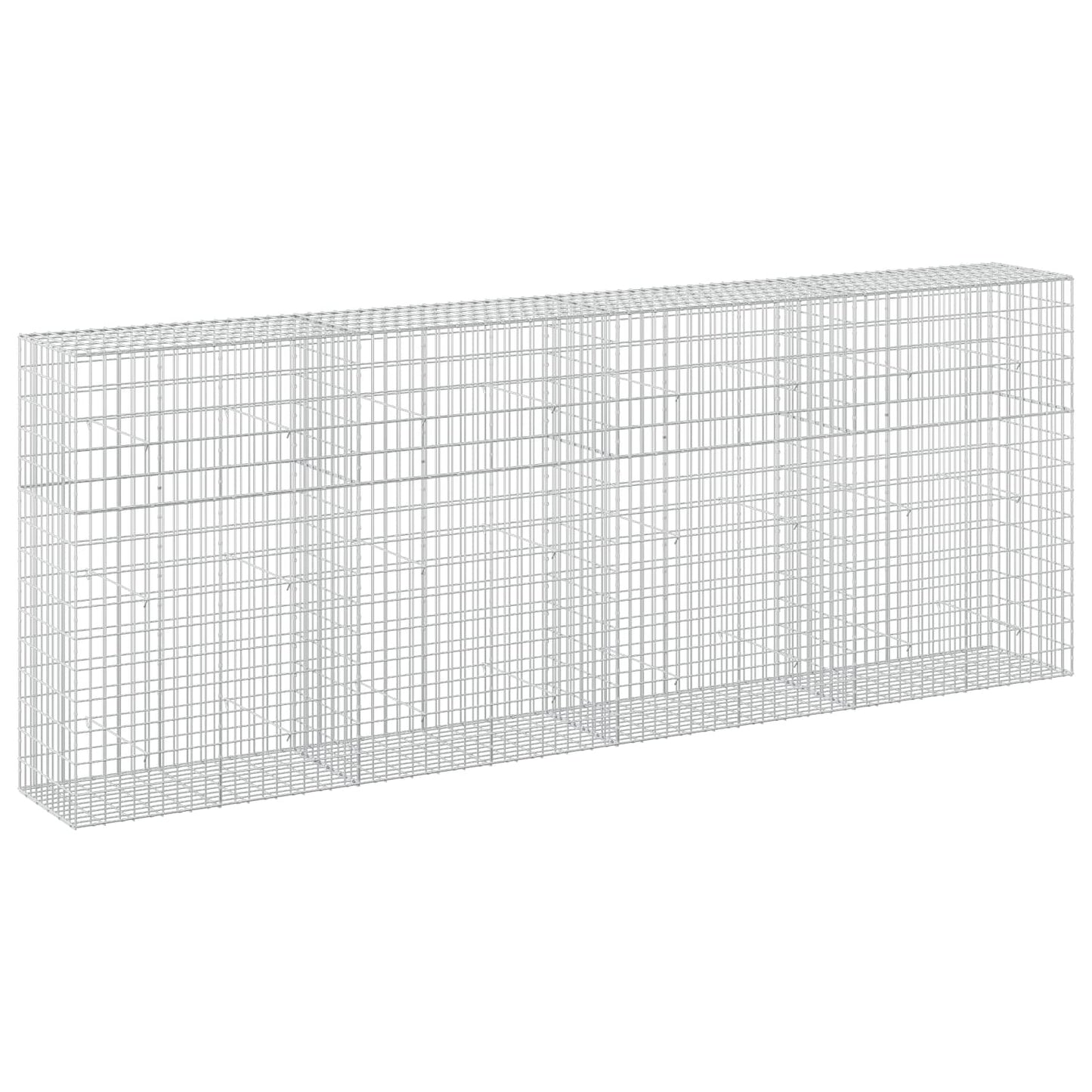 vidaXL Γκαμπιόν με σύρμα 5 mm και πλέγμα 5x10 cm 400x50x150 εκ