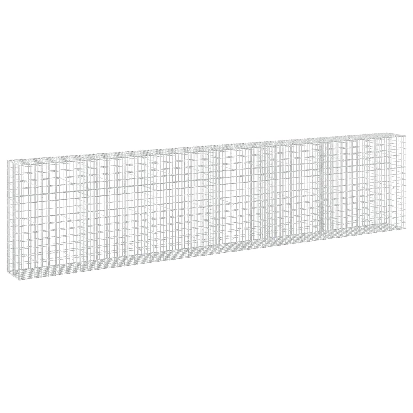 vidaXL Γκαμπιόν με σύρμα 5 mm και πλέγμα 5x10 cm 650x50x150 εκ