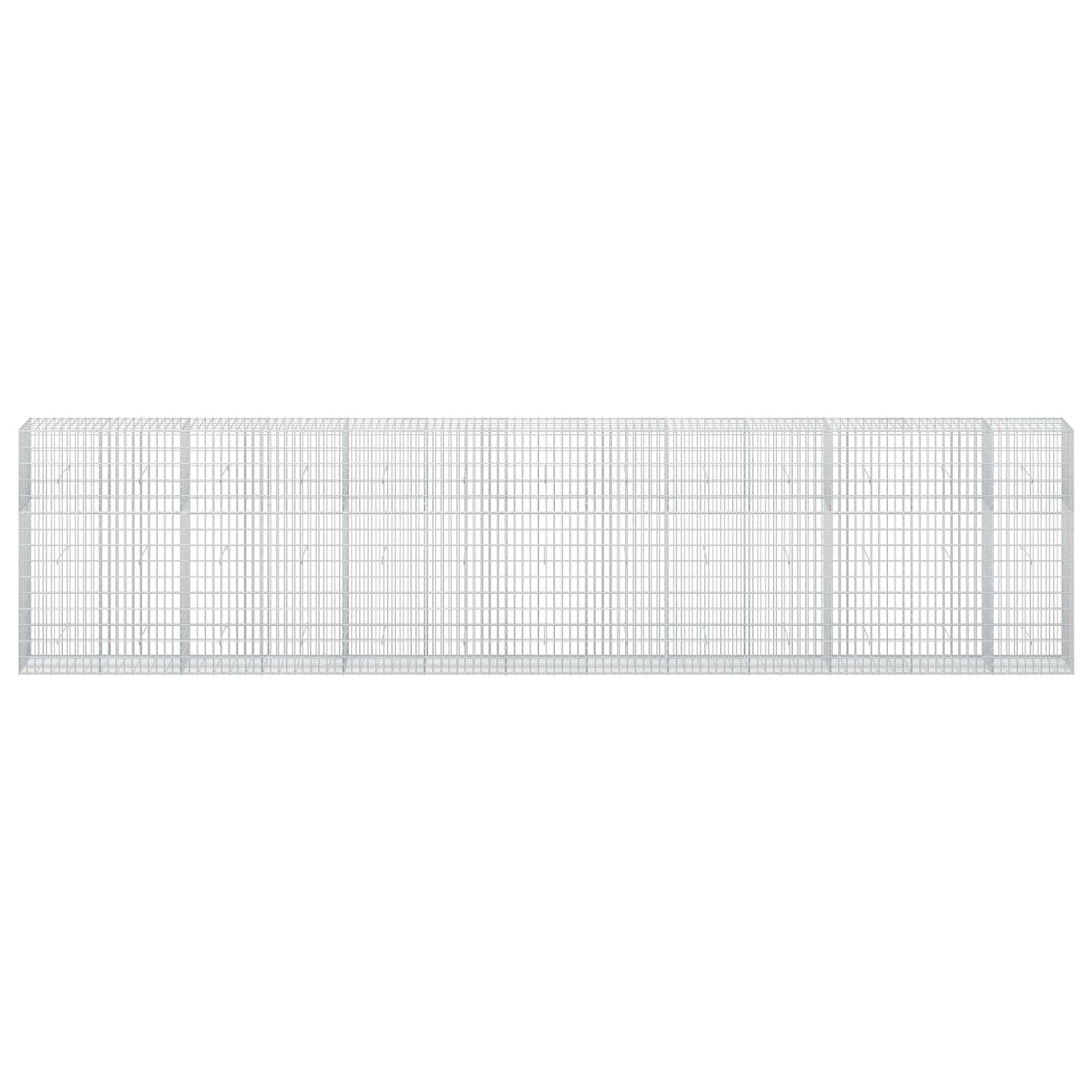 vidaXL Γκαμπιόν με σύρμα 5 mm και πλέγμα 5x10 cm 650x50x150 εκ