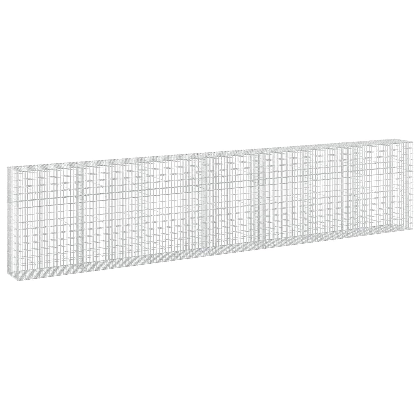 vidaXL Γκαμπιόν με σύρμα 5 mm και πλέγμα 5x10 cm 700x50x150 εκ.