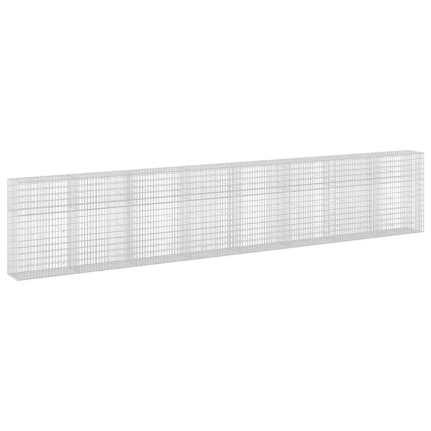 vidaXL Γκαμπιόν με σύρμα 5 mm και πλέγμα 5x10 cm 800x50x150 εκ.