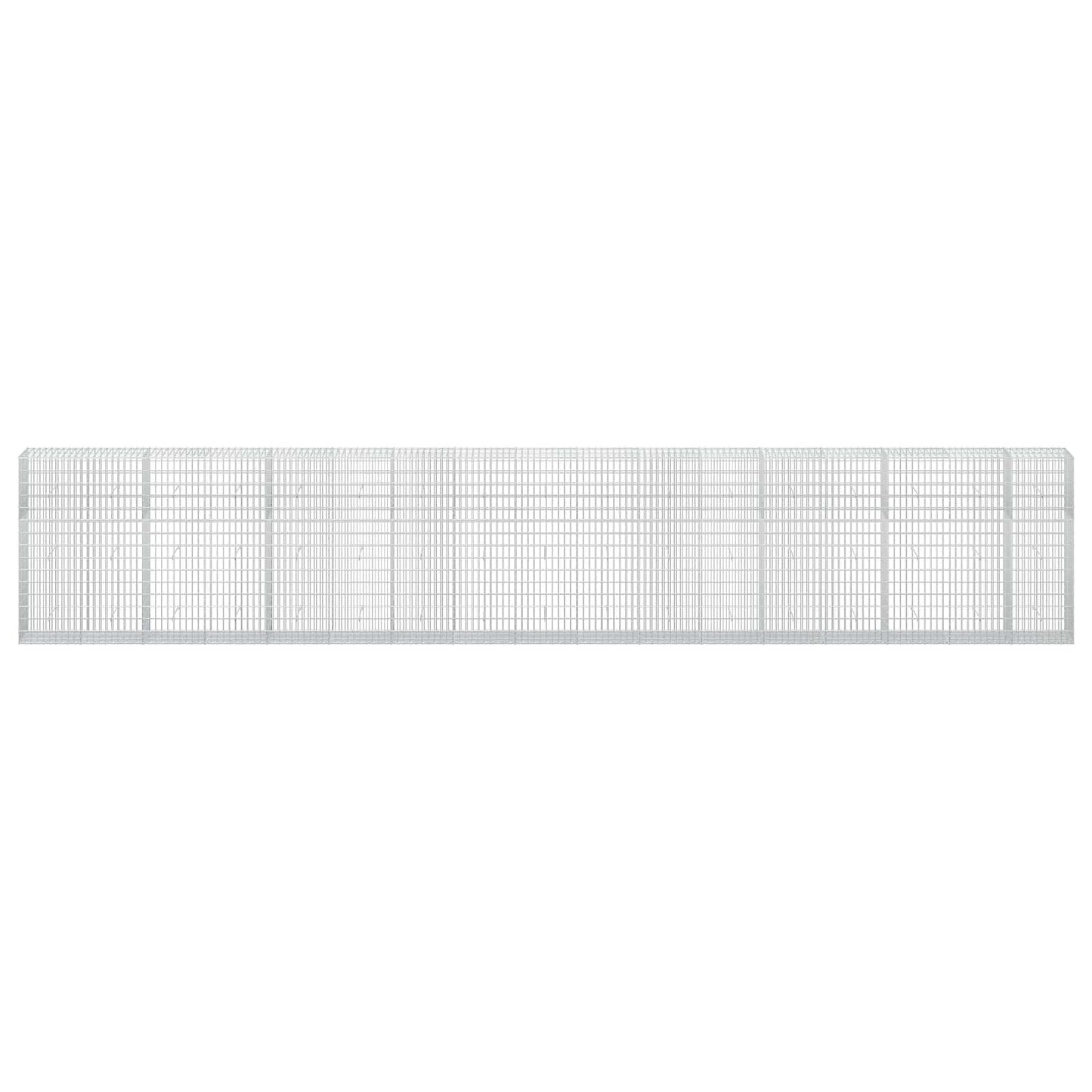 vidaXL Γκαμπιόν με σύρμα 5 mm και πλέγμα 5x10 cm 850x50x150 εκ