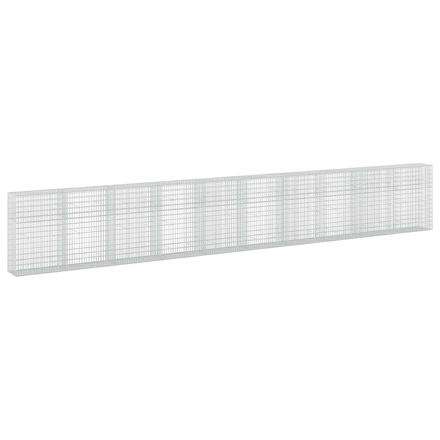 vidaXL Γκαμπιόν με σύρμα 5 mm και πλέγμα 5x10 cm 1000x50x150 εκ