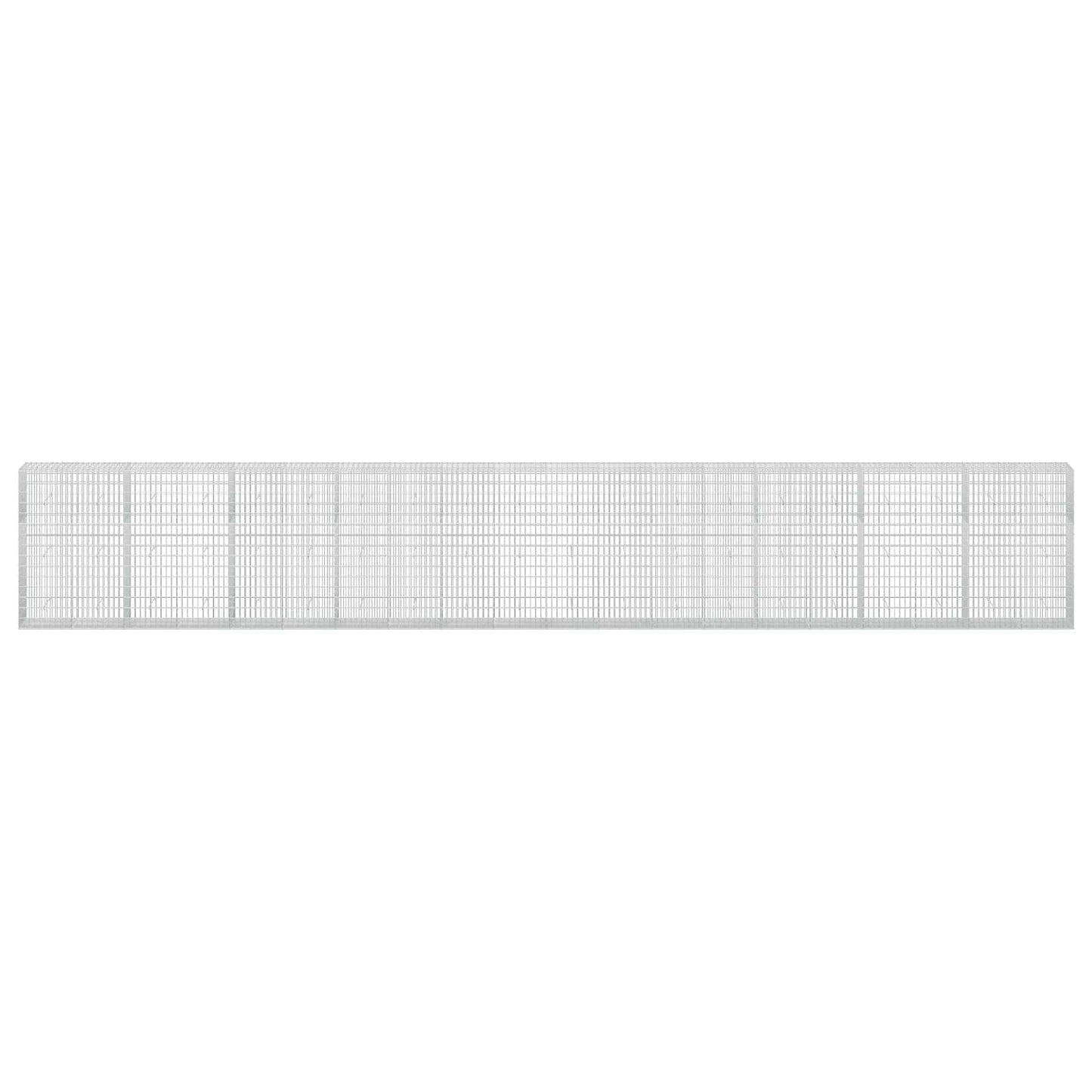 vidaXL Γκαμπιόν με σύρμα 5 mm και πλέγμα 5x10 cm 1000x50x150 εκ