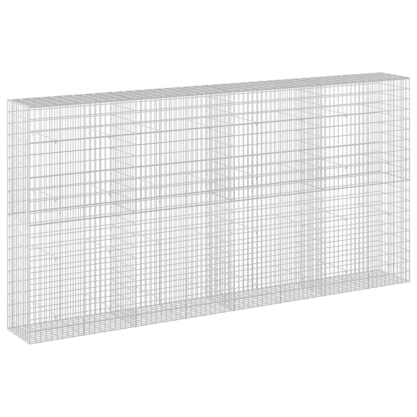 vidaXL Γκαμπιόν με σύρμα 5 mm και πλέγμα 5x10 cm 400x50x200 εκ