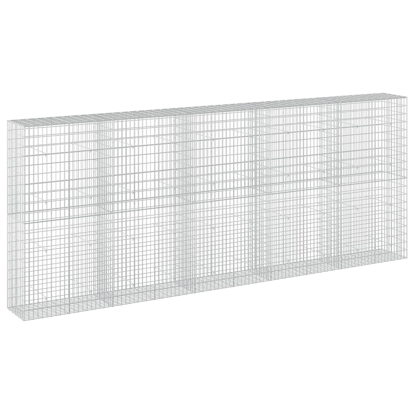 vidaXL Γκαμπιόν με σύρμα 5 mm και πλέγμα 5x10 cm 500x50x200 εκ