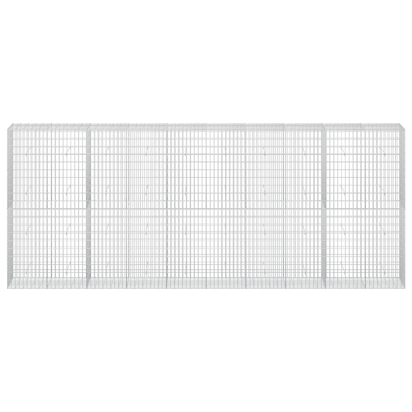 vidaXL Γκαμπιόν με σύρμα 5 mm και πλέγμα 5x10 cm 500x50x200 εκ
