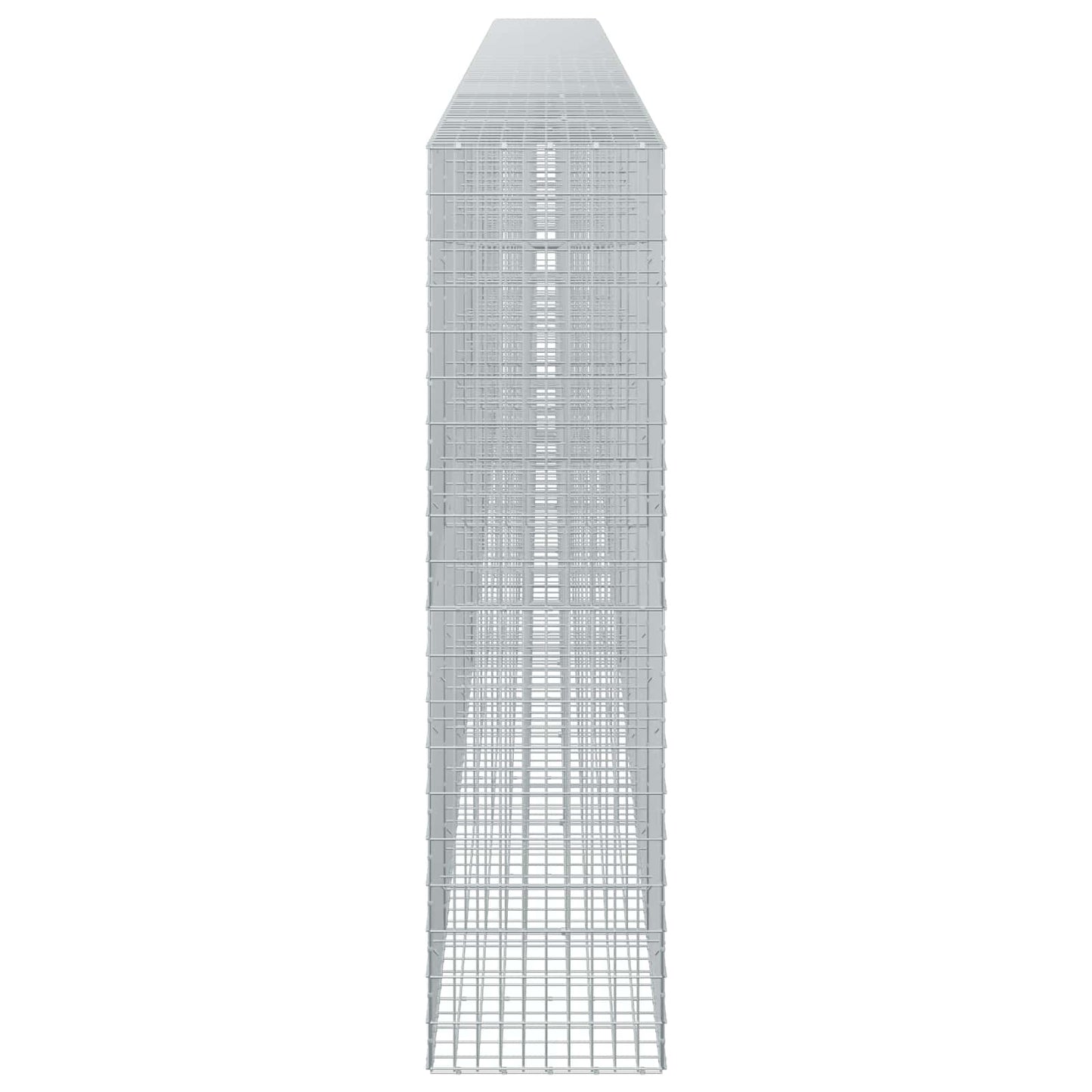 vidaXL Γκαμπιόν με σύρμα 5 mm και πλέγμα 5x10 cm 950x50x200 εκ
