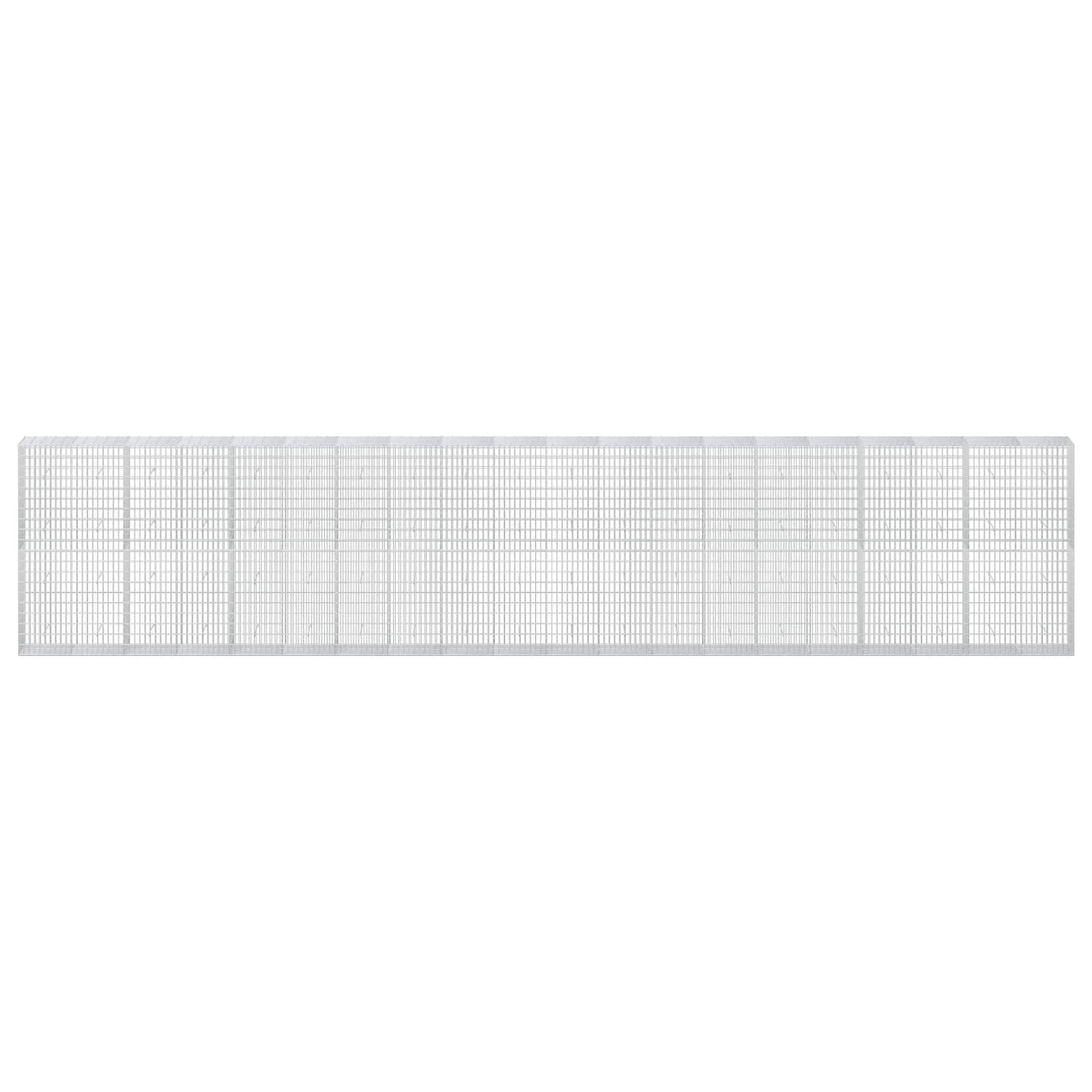 vidaXL Γκαμπιόν με σύρμα 5 mm και πλέγμα 5x10 cm 1000x50x200 εκ