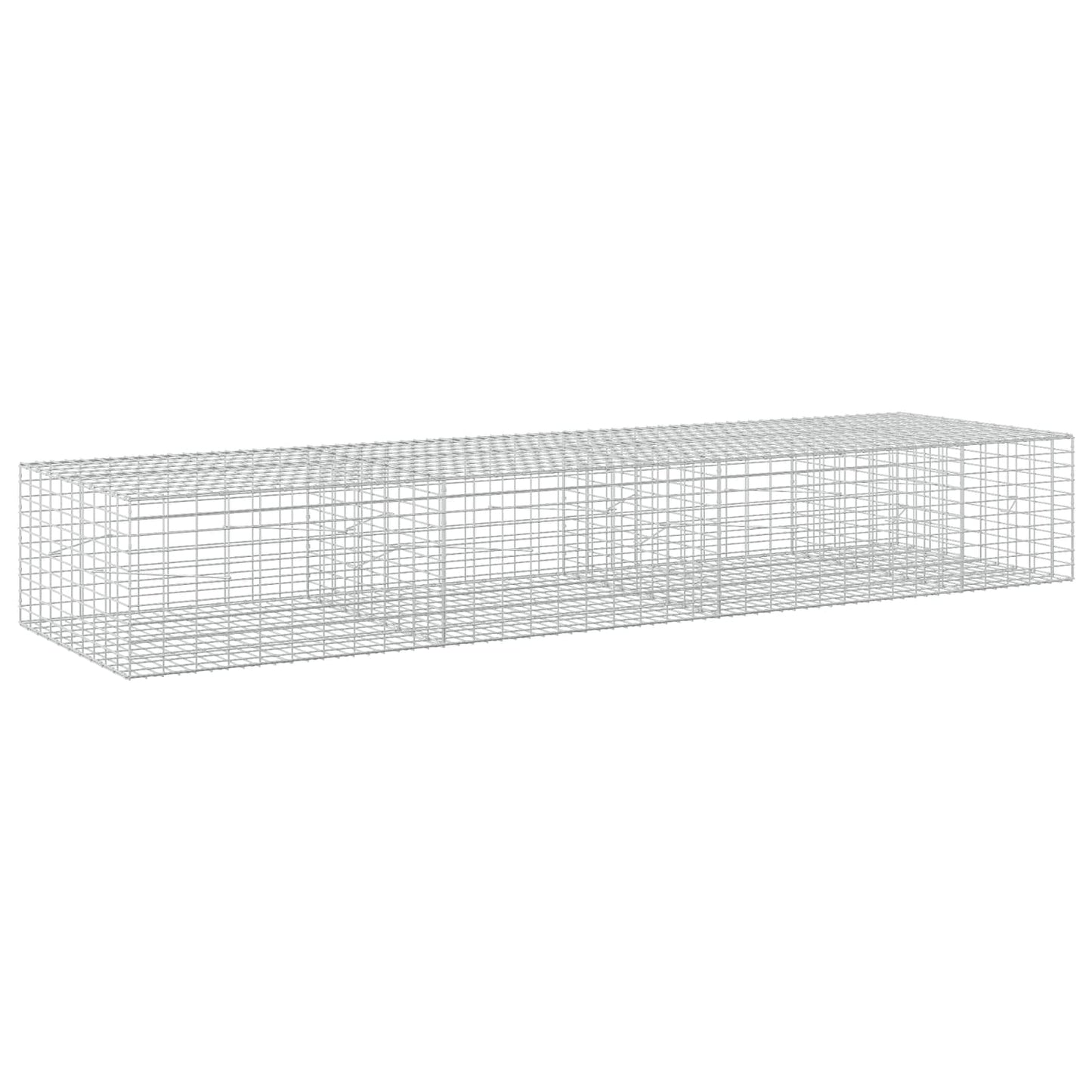 vidaXL Γκαμπιόν με σύρμα 5 mm και πλέγμα 5x10 cm 350x100x50 εκ.