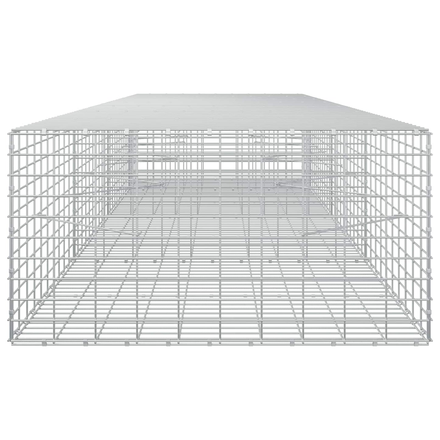 vidaXL Γκαμπιόν με σύρμα 5 mm και πλέγμα 5x10 cm 350x100x50 εκ.