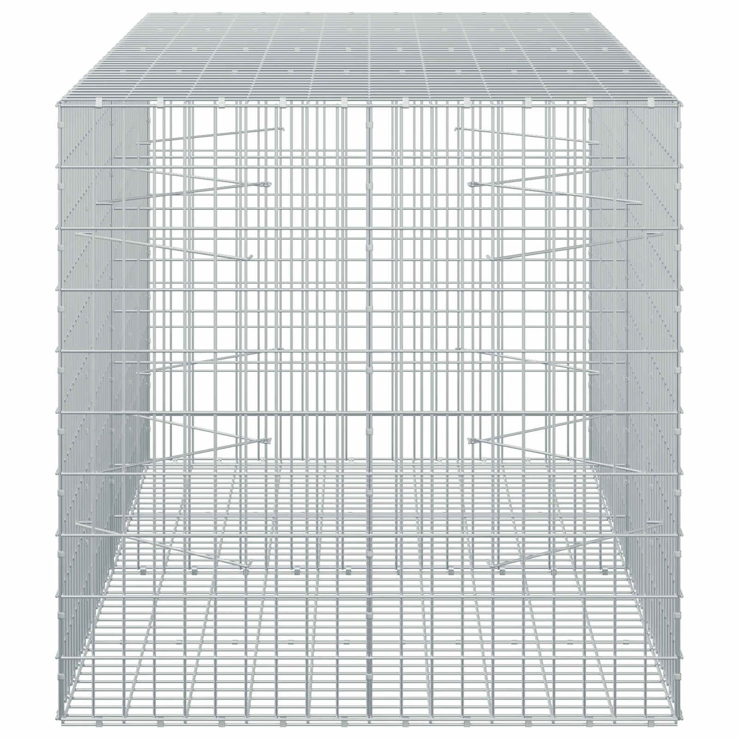 vidaXL Γκαμπιόν με σύρμα 5 mm και πλέγμα 5x10 cm 200x100x100 εκ.