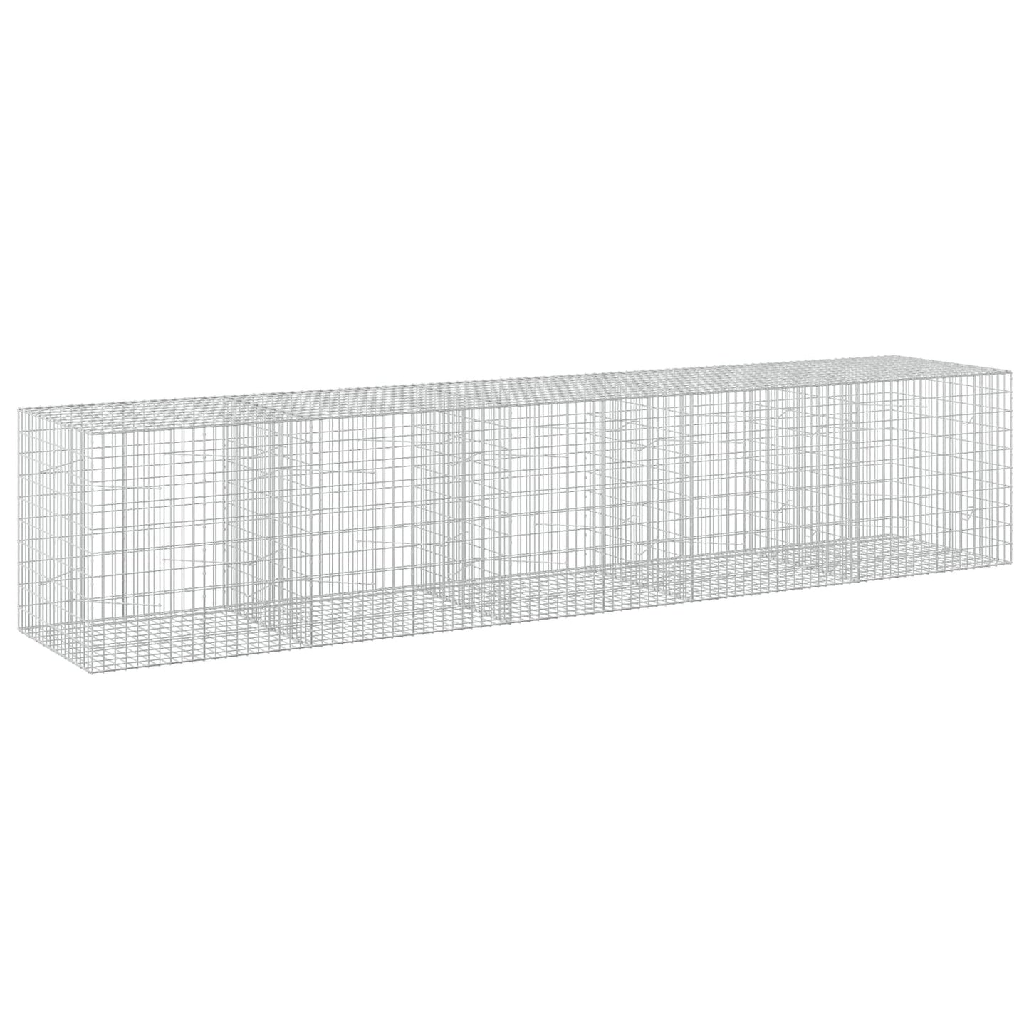 vidaXL Γκαμπιόν με σύρμα 5 mm και πλέγμα 5x10 cm 500x100x100 εκ