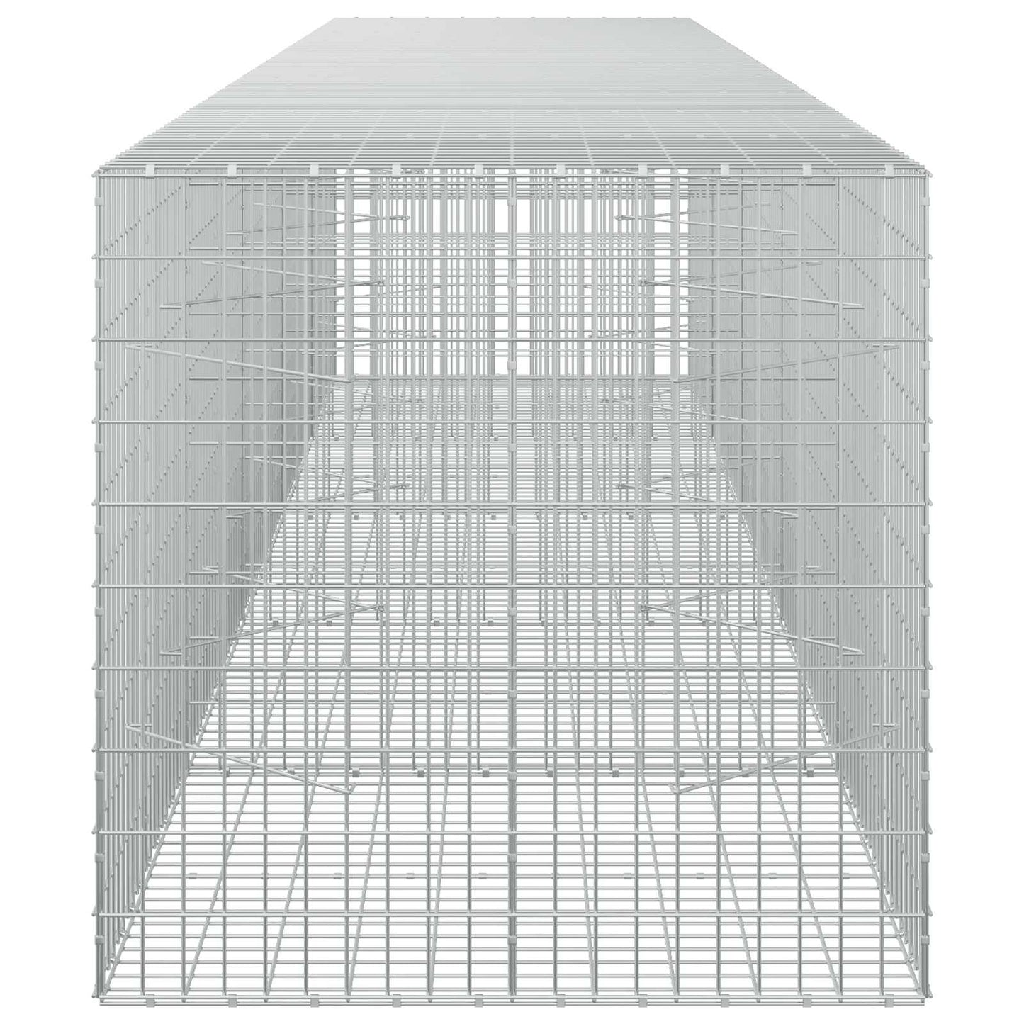vidaXL Γκαμπιόν με σύρμα 5 mm και πλέγμα 5x10 cm 500x100x100 εκ