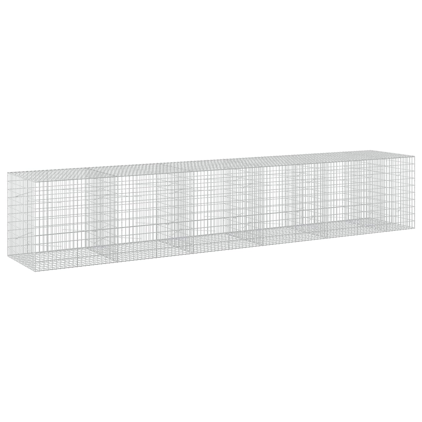 vidaXL Γκαμπιόν με σύρμα 5 mm και πλέγμα 5x10 cm 550x100x100 εκ