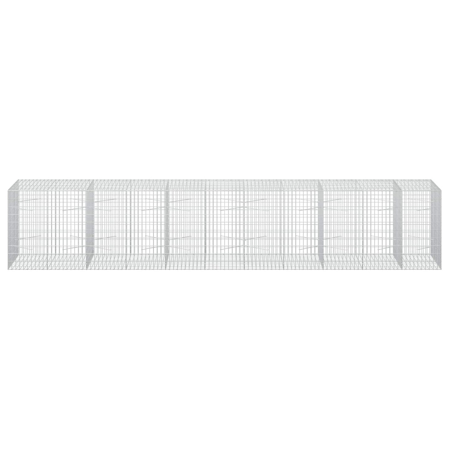 vidaXL Γκαμπιόν με σύρμα 5 mm και πλέγμα 5x10 cm 550x100x100 εκ