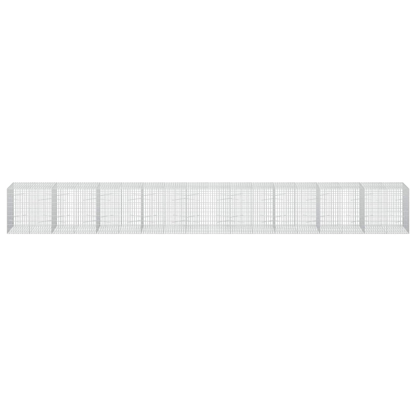 vidaXL Γκαμπιόν με σύρμα 5 mm και πλέγμα 5x10 cm 900x100x100 εκ