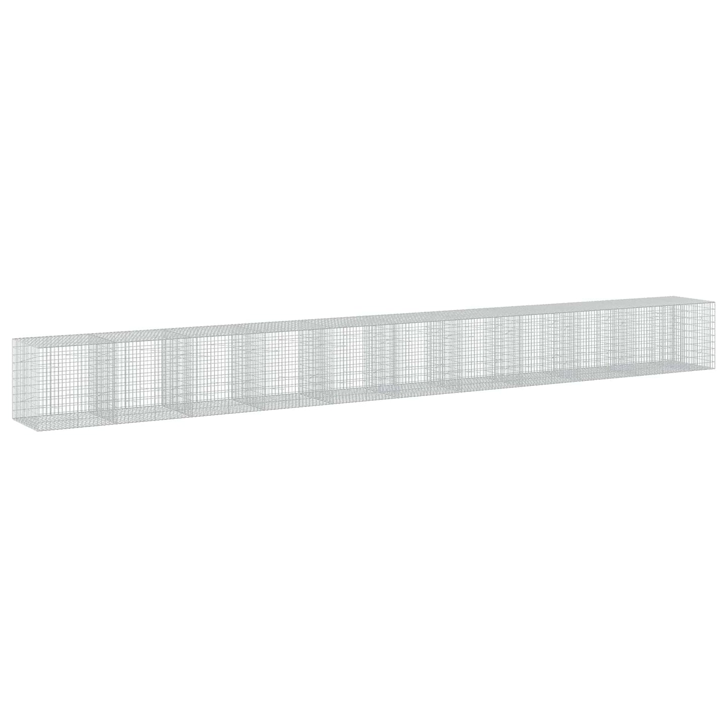 vidaXL Γκαμπιόν με σύρμα 5 mm και πλέγμα 5x10 cm 1050x100x100 εκ