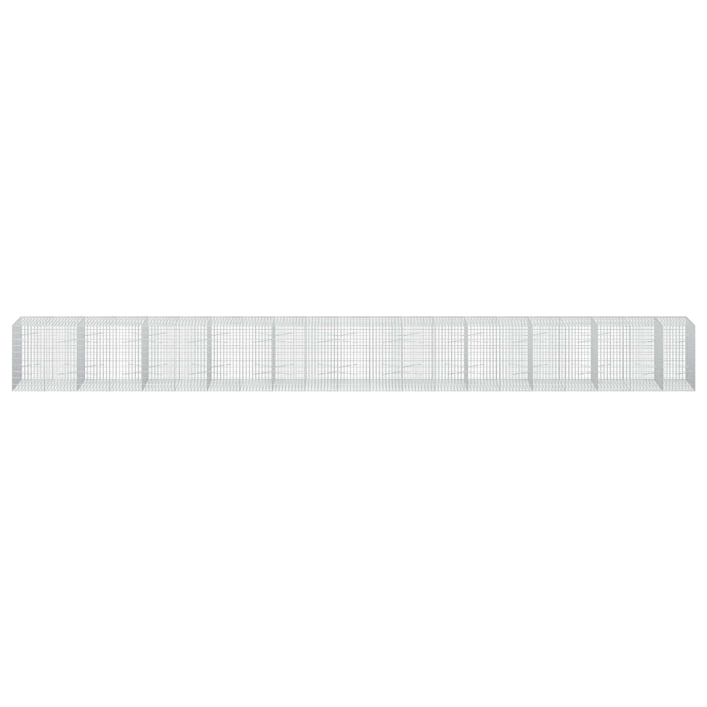 vidaXL Γκαμπιόν με σύρμα 5 mm και πλέγμα 5x10 cm 1050x100x100 εκ