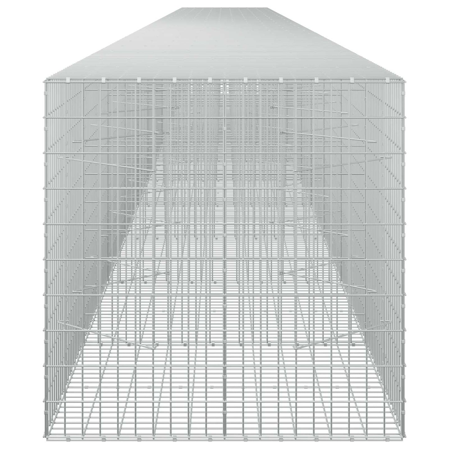 vidaXL Γκαμπιόν με σύρμα 5 mm και πλέγμα 5x10 cm 1200x100x100 εκ