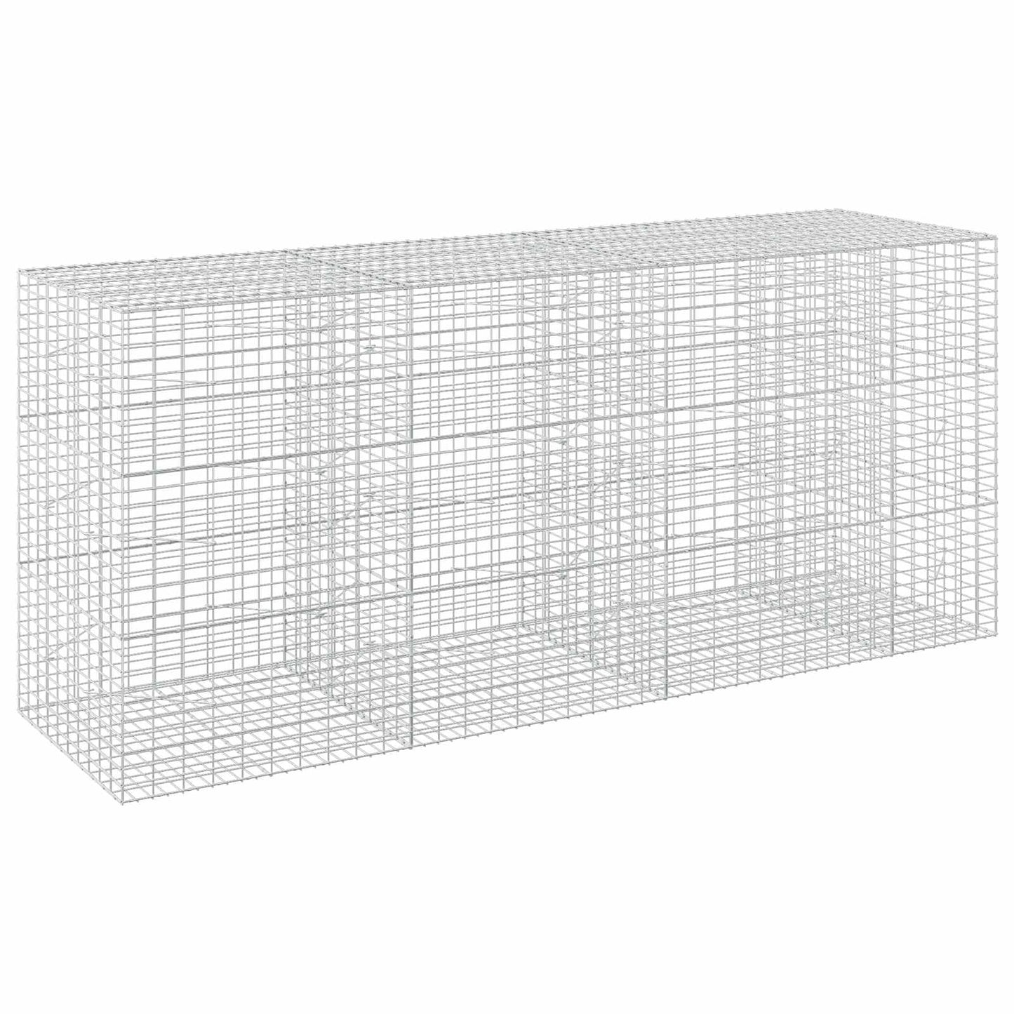vidaXL Γκαμπιόν με σύρμα 5 mm και πλέγμα 5x10 cm 350x100x150 εκ.