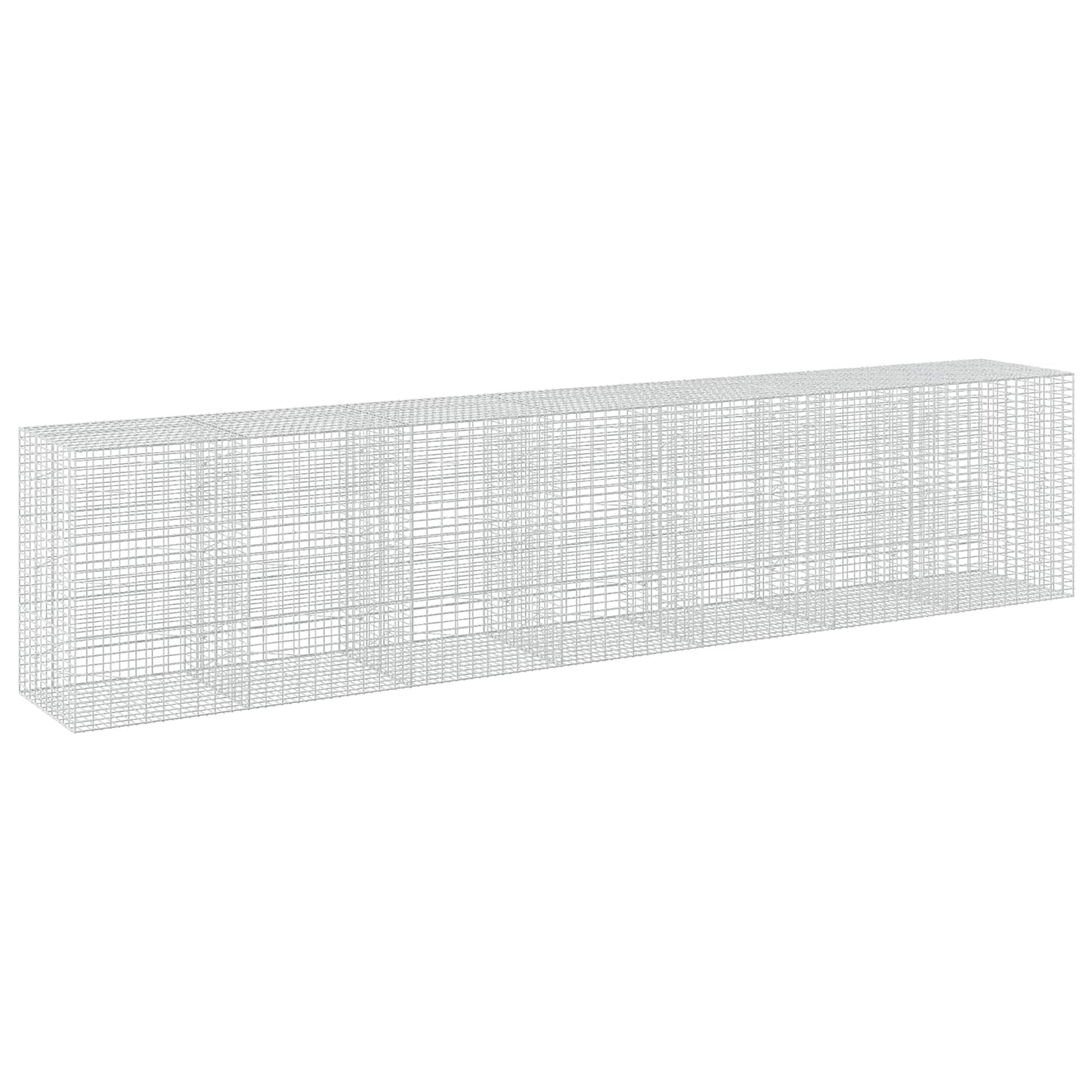 vidaXL Γκαμπιόν με σύρμα 5 mm και πλέγμα 5x10 cm 700x100x150 εκ.