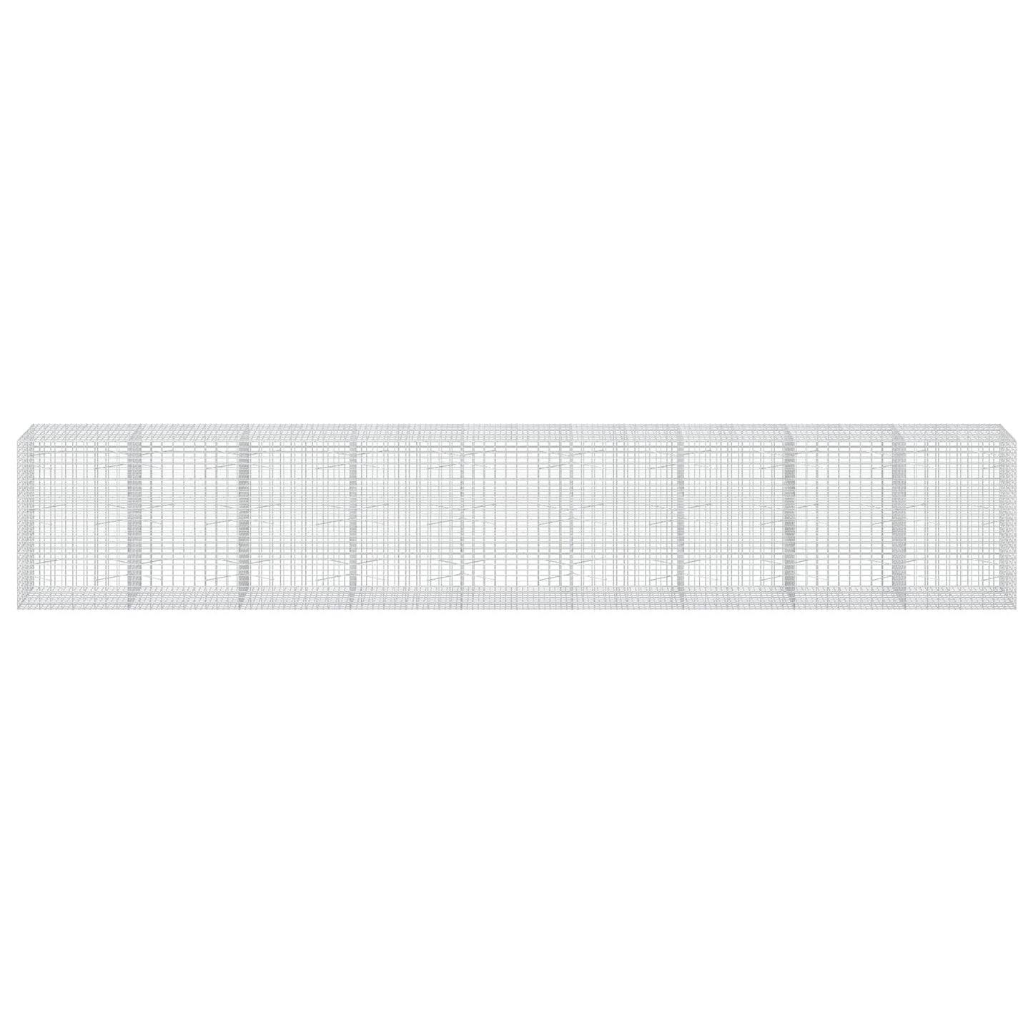 vidaXL Γκαμπιόν με σύρμα 5 mm και πλέγμα 5x10 cm 900x100x150 εκ