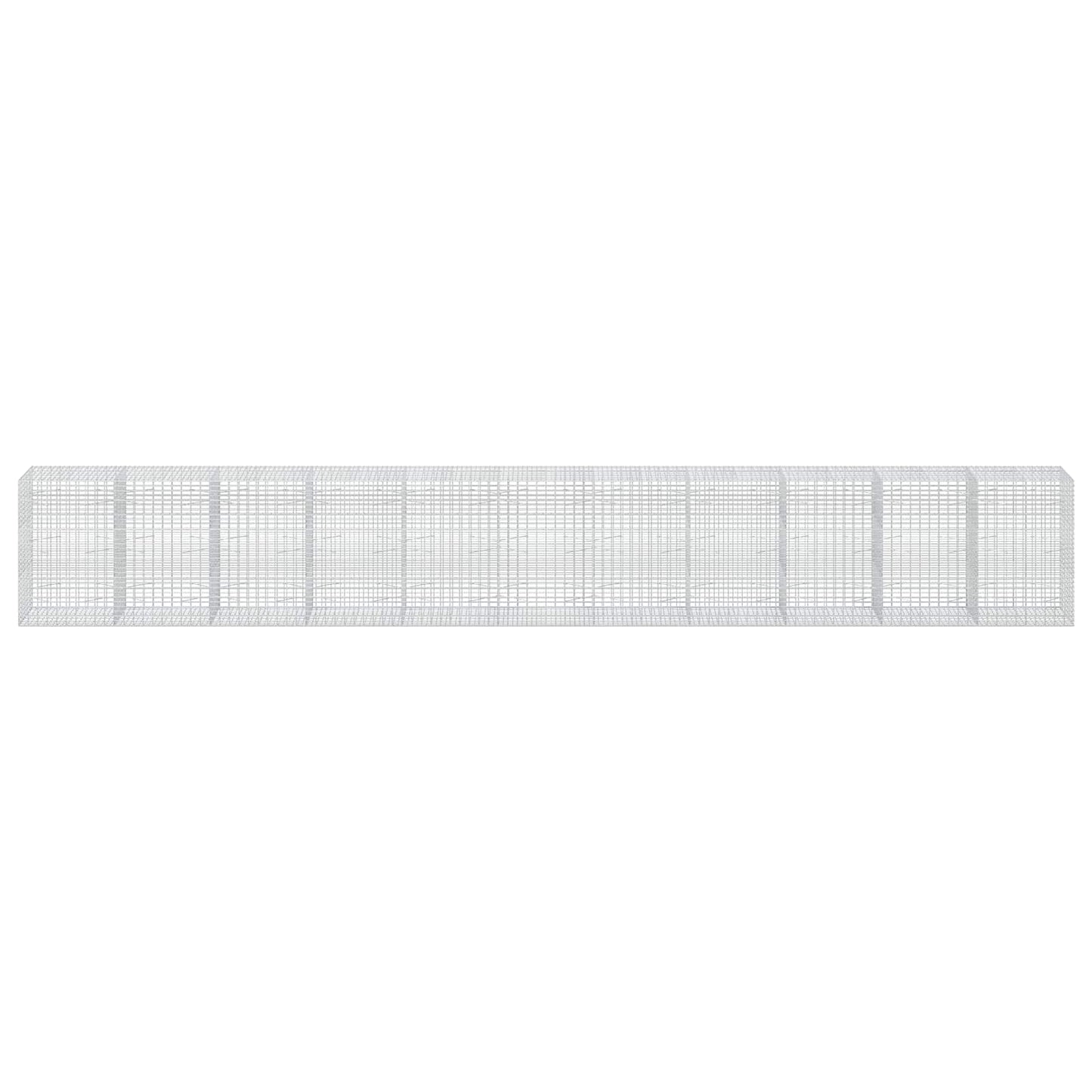 vidaXL Γκαμπιόν με σύρμα 5 mm και πλέγμα 5x10 cm 1100x100x150 εκ.