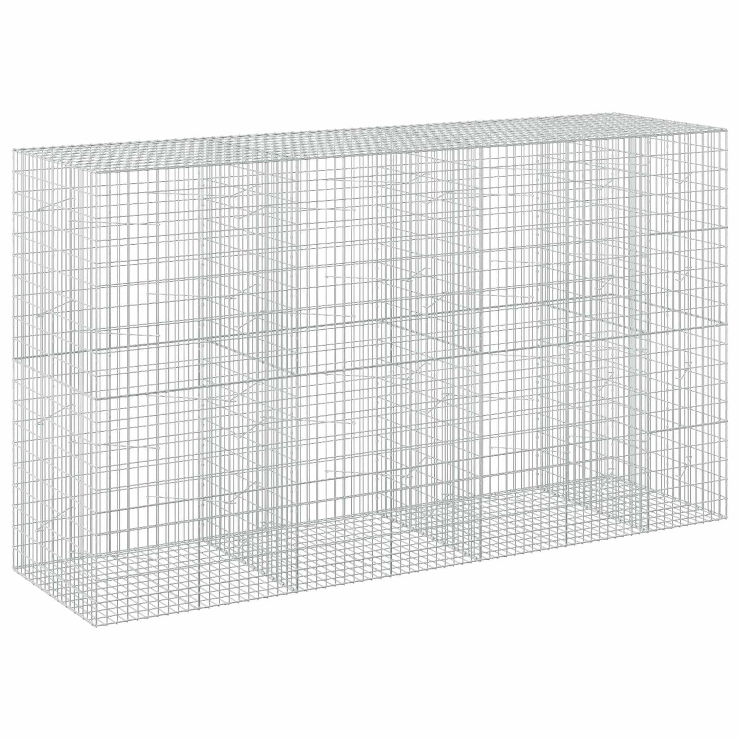 vidaXL Γκαμπιόν με σύρμα 5 mm και πλέγμα 5x10 cm 350x100x200 εκ.