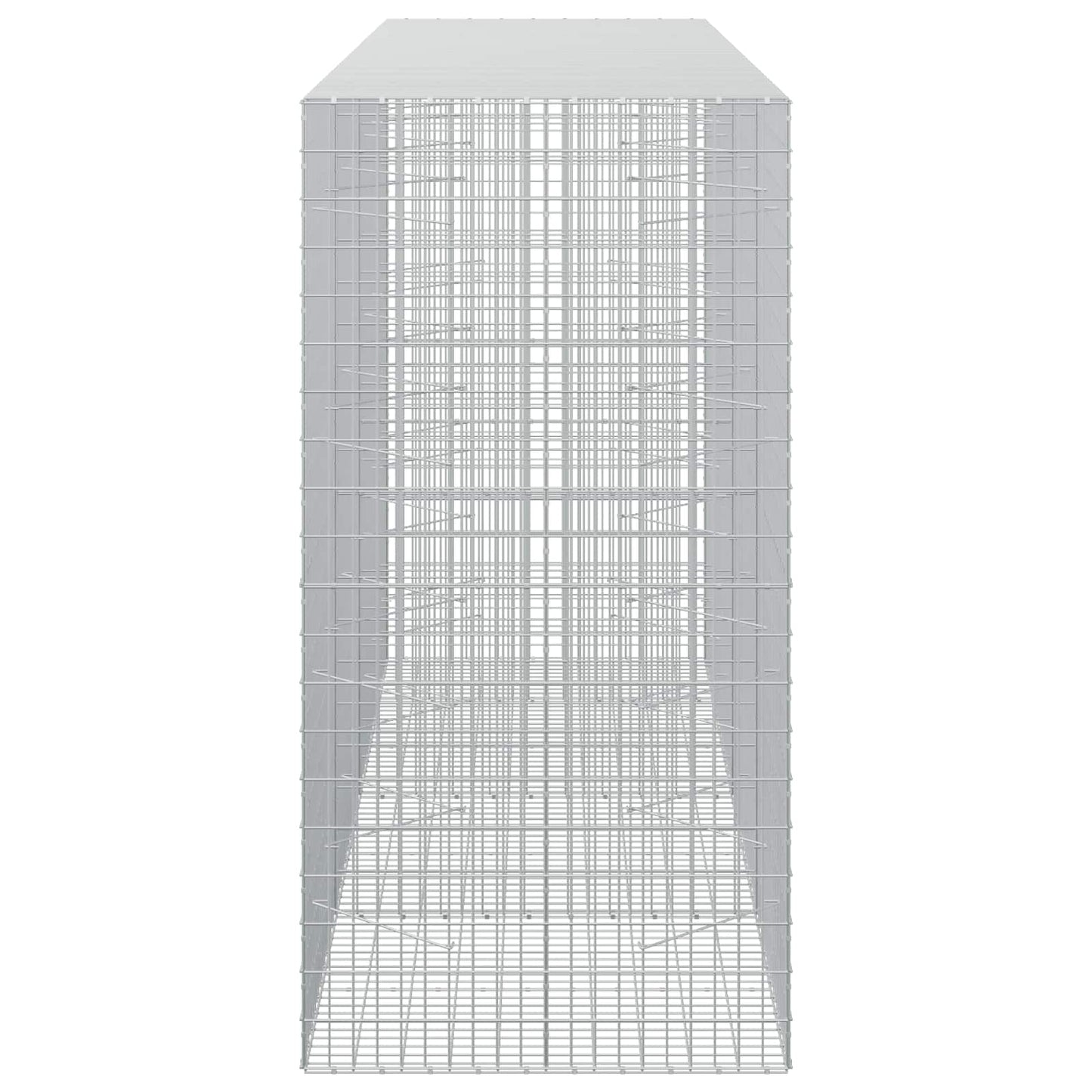 vidaXL Γκαμπιόν με σύρμα 5 mm και πλέγμα 5x10 cm 350x100x200 εκ.