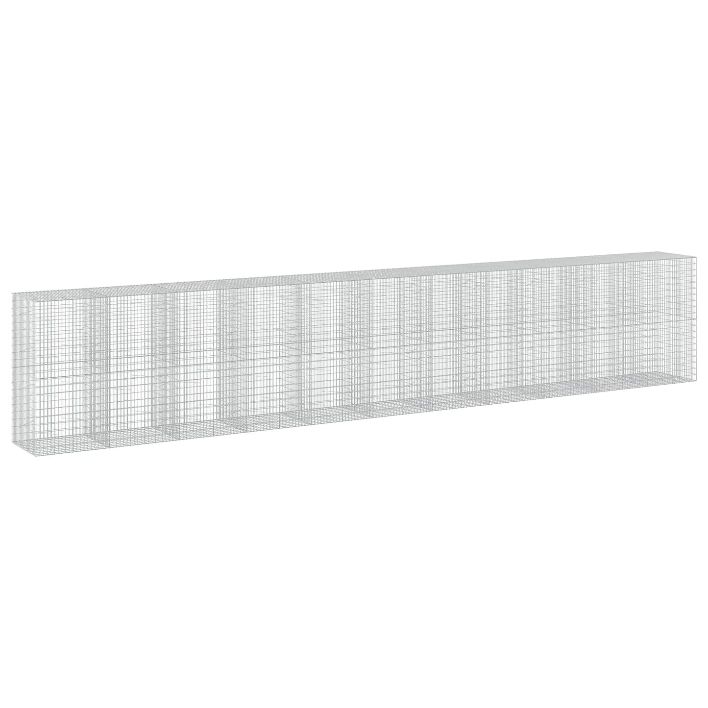 vidaXL Γκαμπιόν με σύρμα 5 mm και πλέγμα 5x10 cm 1100x100x200 εκ