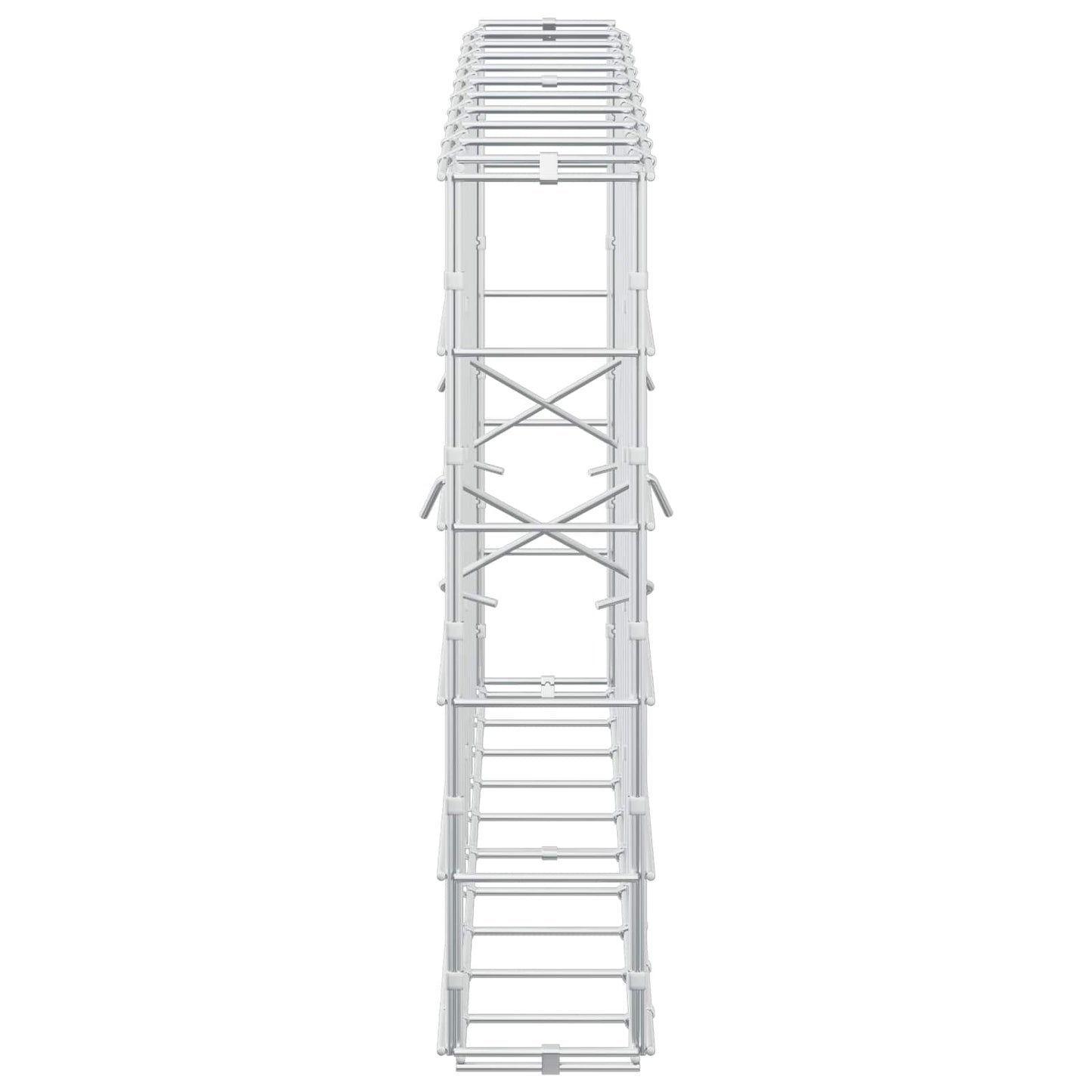 vidaXL Γκαμπιόν με σύρμα 5 mm και πλέγμα 10x10 cm 100x10x50 εκ