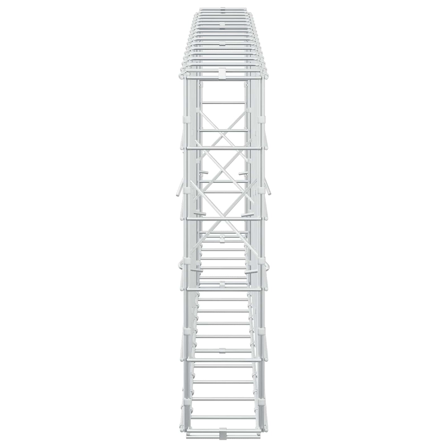 vidaXL Γκαμπιόν με σύρμα 5 mm και πλέγμα 10x10 cm 150x10x50 εκ