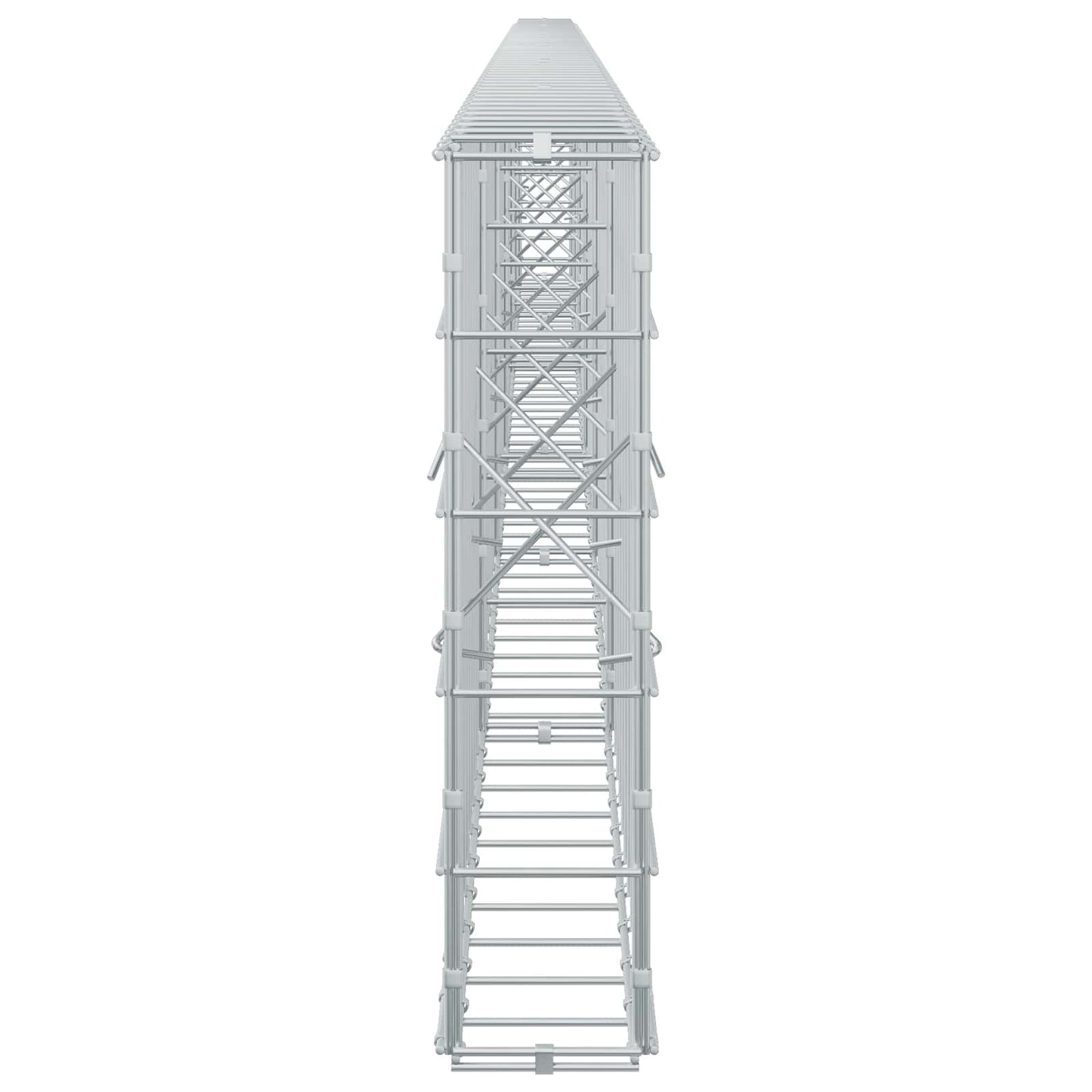 vidaXL Γκαμπιόν με σύρμα 5 mm και πλέγμα 10x10 cm 600x10x50 εκ