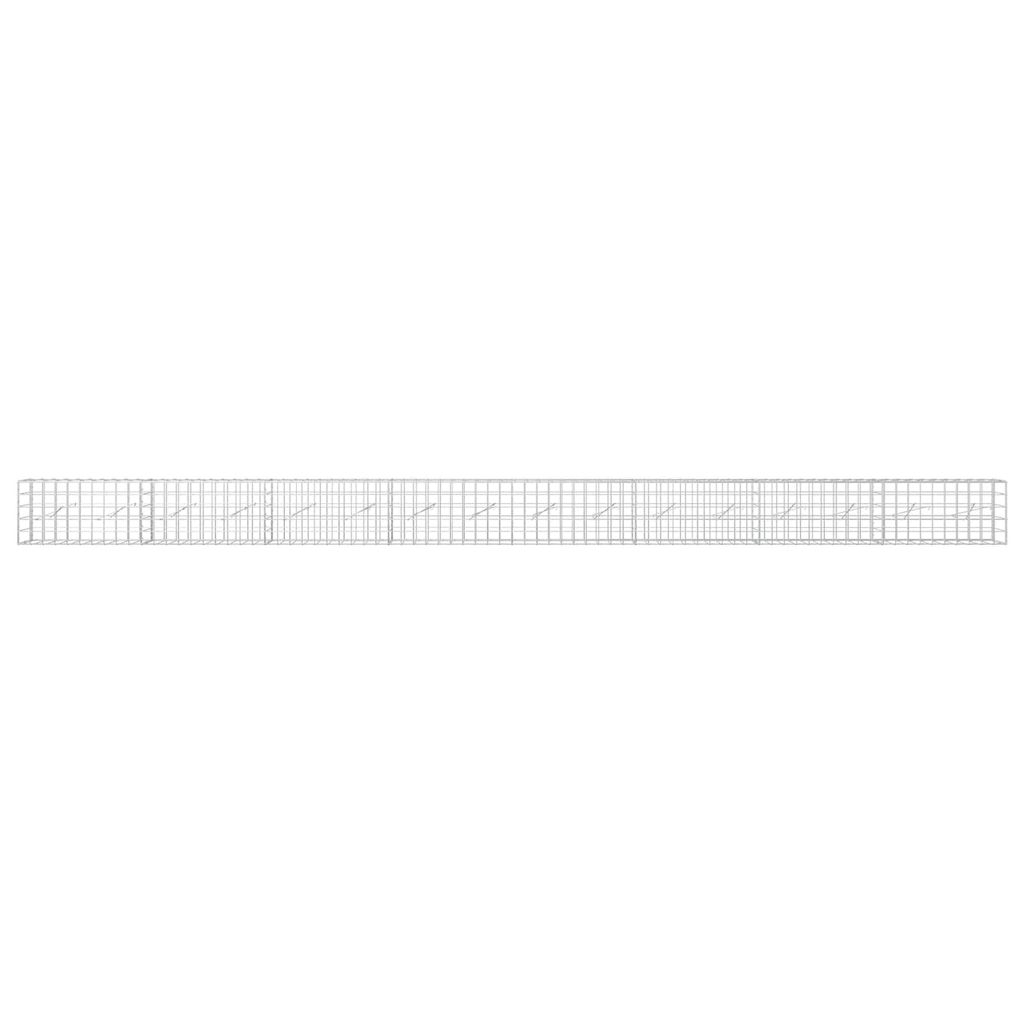 vidaXL Γκαμπιόν με σύρμα 5 mm και πλέγμα 10x10 cm 800x10x50 εκ