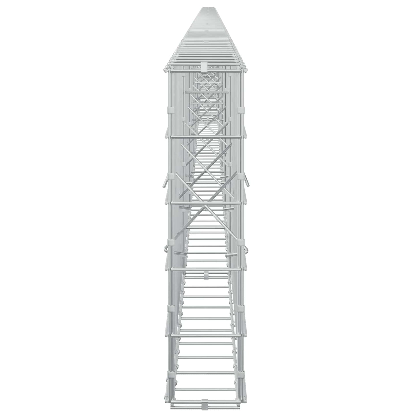 vidaXL Γκαμπιόν με σύρμα 5 mm και πλέγμα 10x10 cm 1100x10x50 εκ